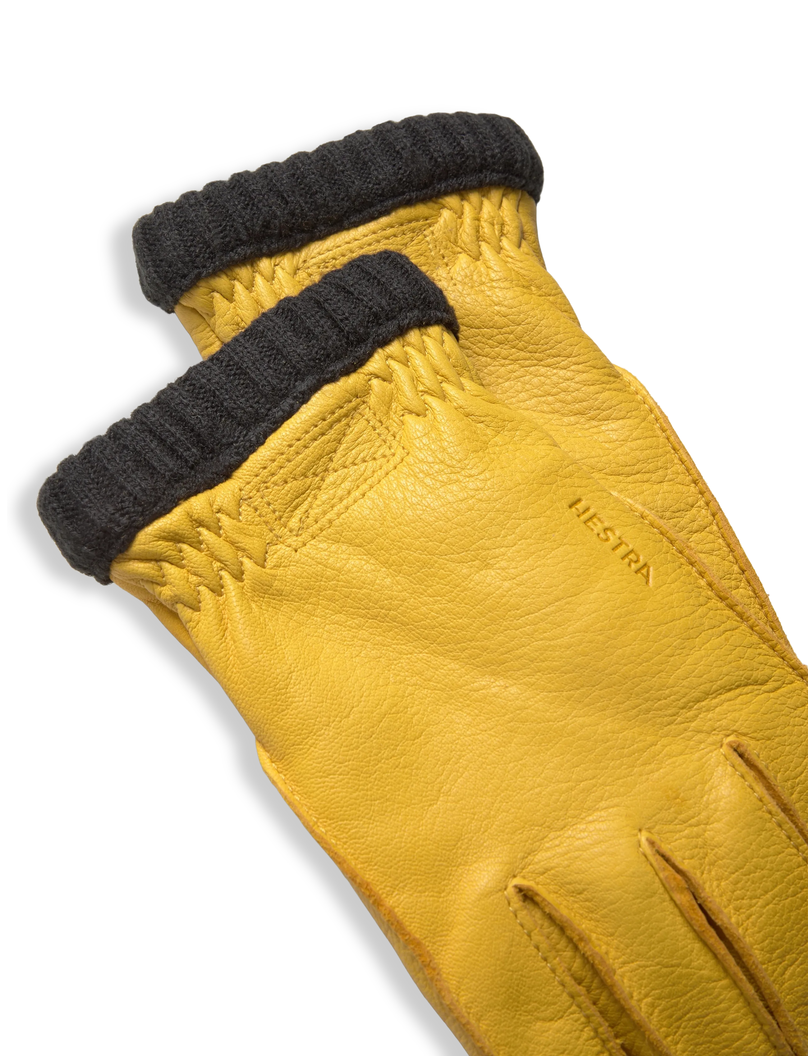 Hestra - Deerskin Primaloft Rib - fylgihlutir - natural yellow - 3