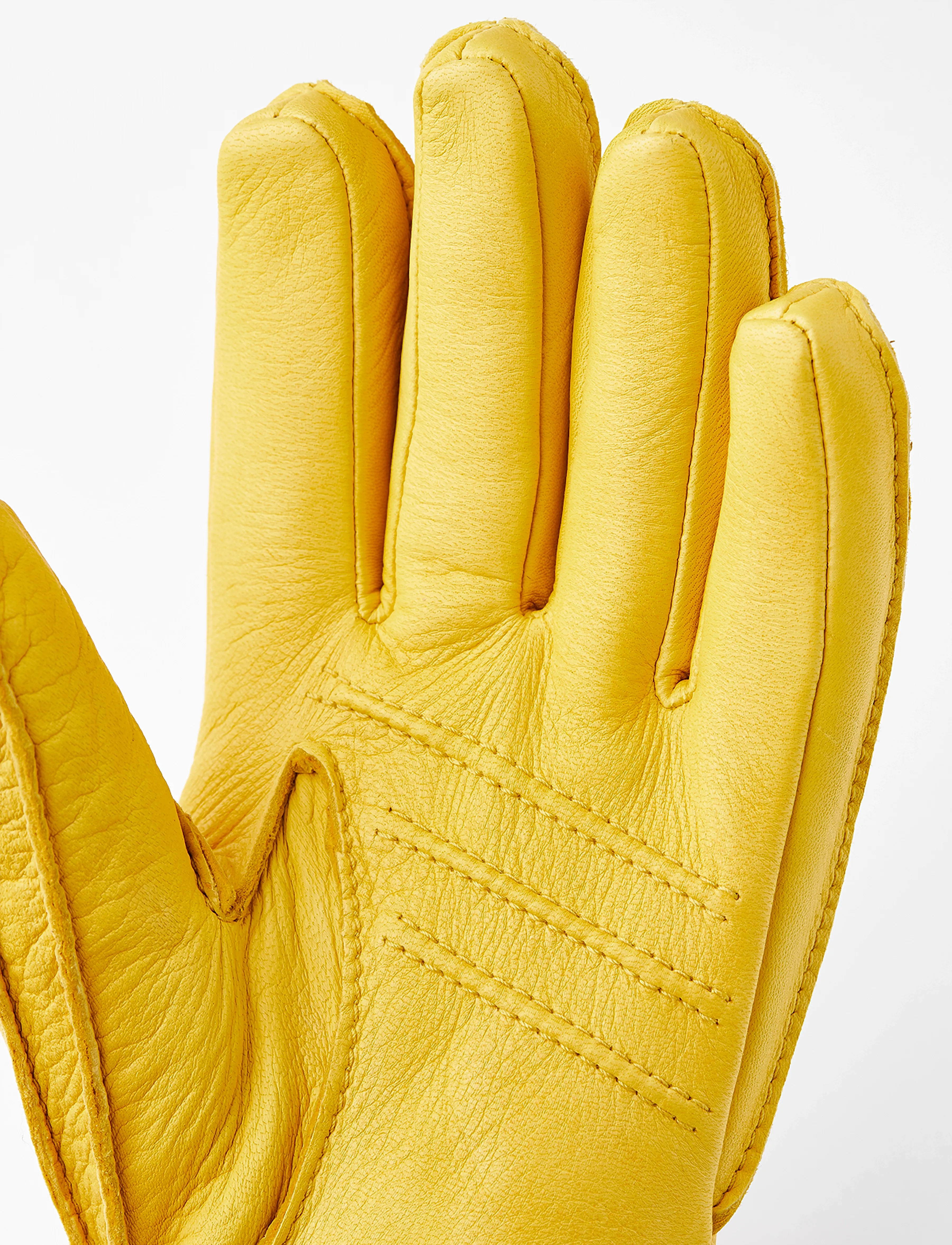 Hestra - Deerskin Primaloft Rib - accessories - natural yellow - 2