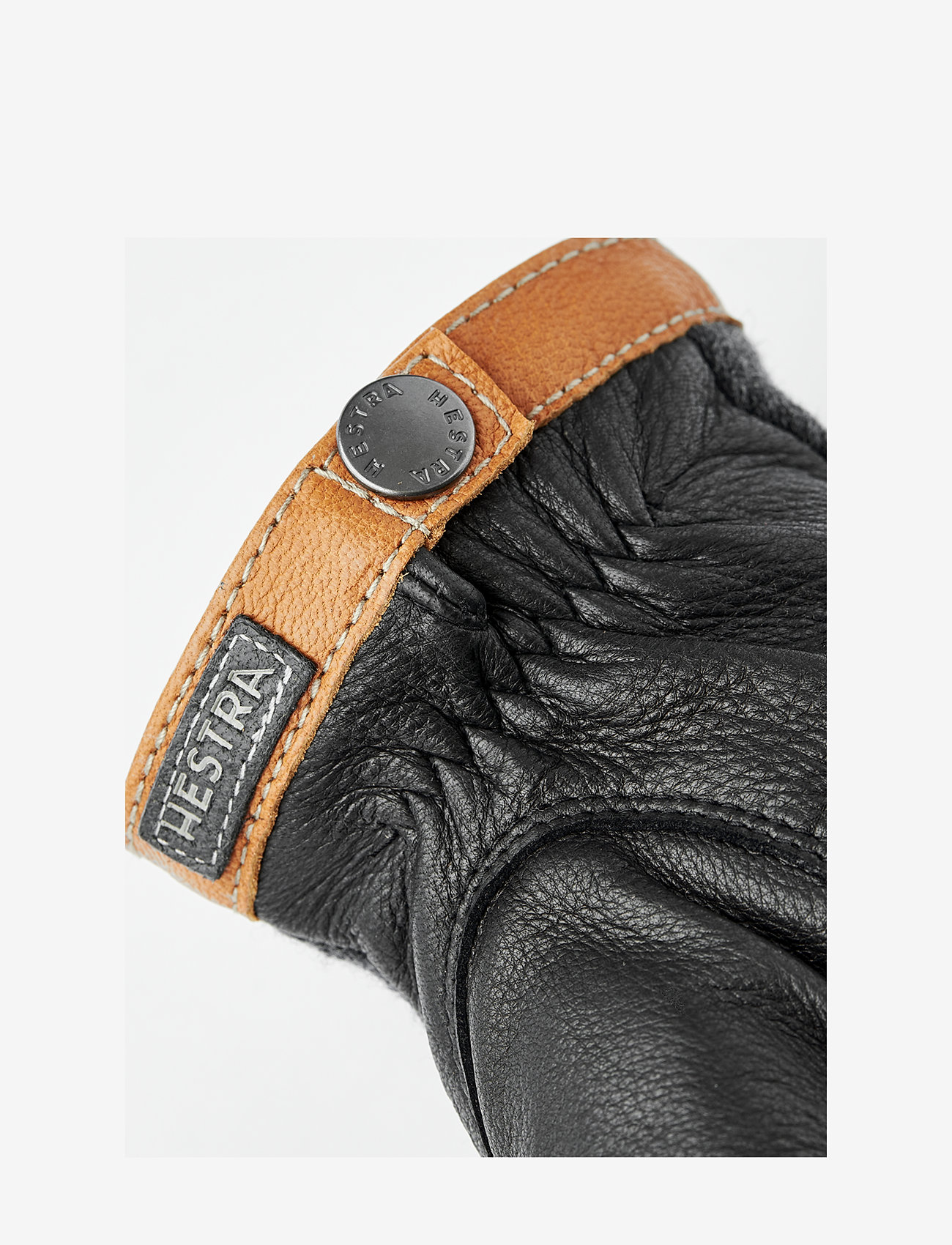 Hestra - Deerskin Wool Tricot Black/Black - tillbehör - charcoal/black - 1