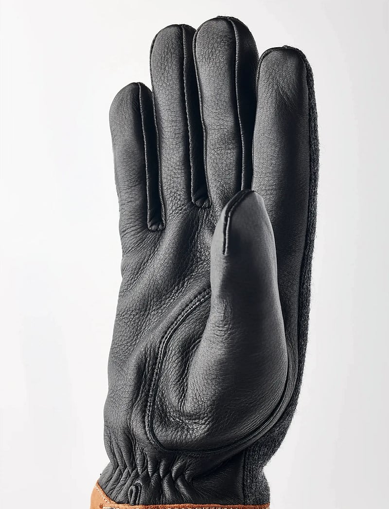 Hestra - Deerskin Wool Tricot Charcoal/Black - charcoal/black - 1