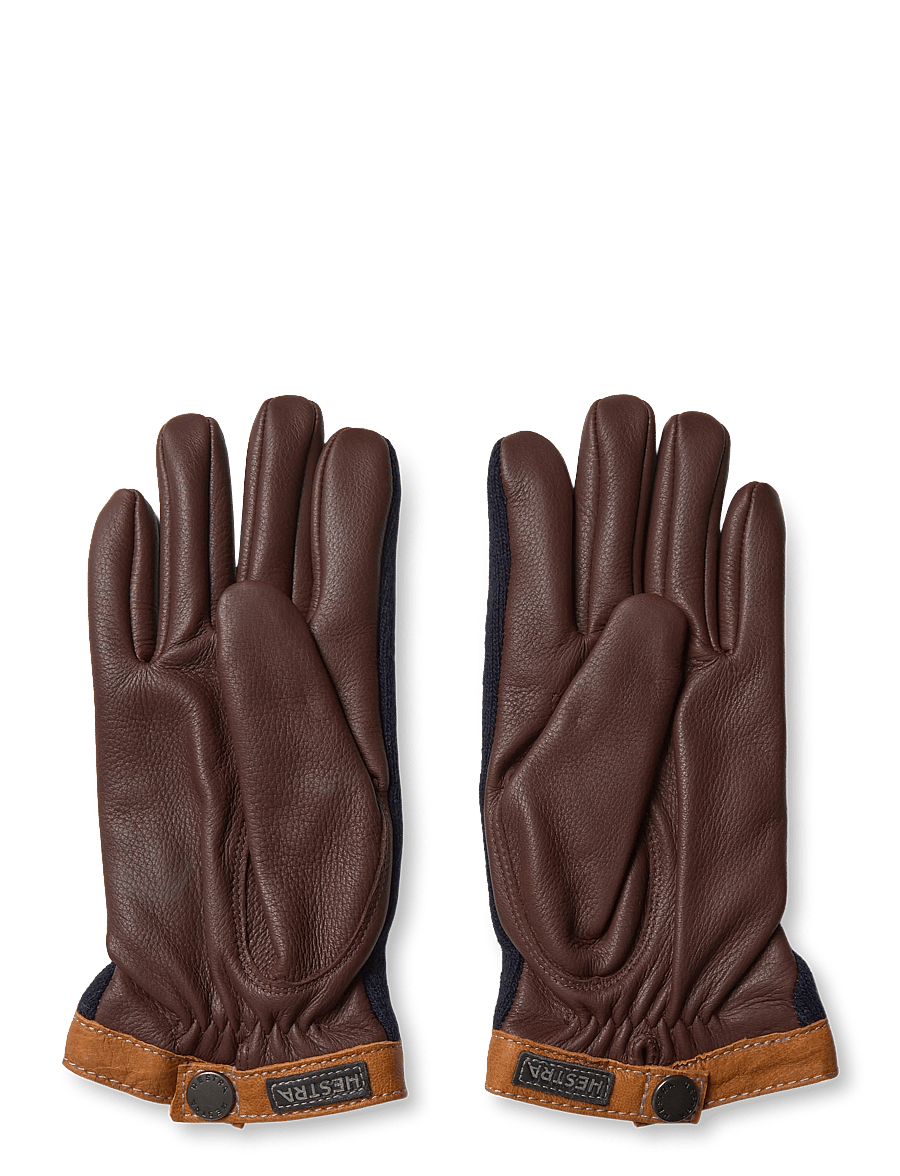 Hestra - Deerskin Wool Tricot - accessoarer - navy/chocolate - 1