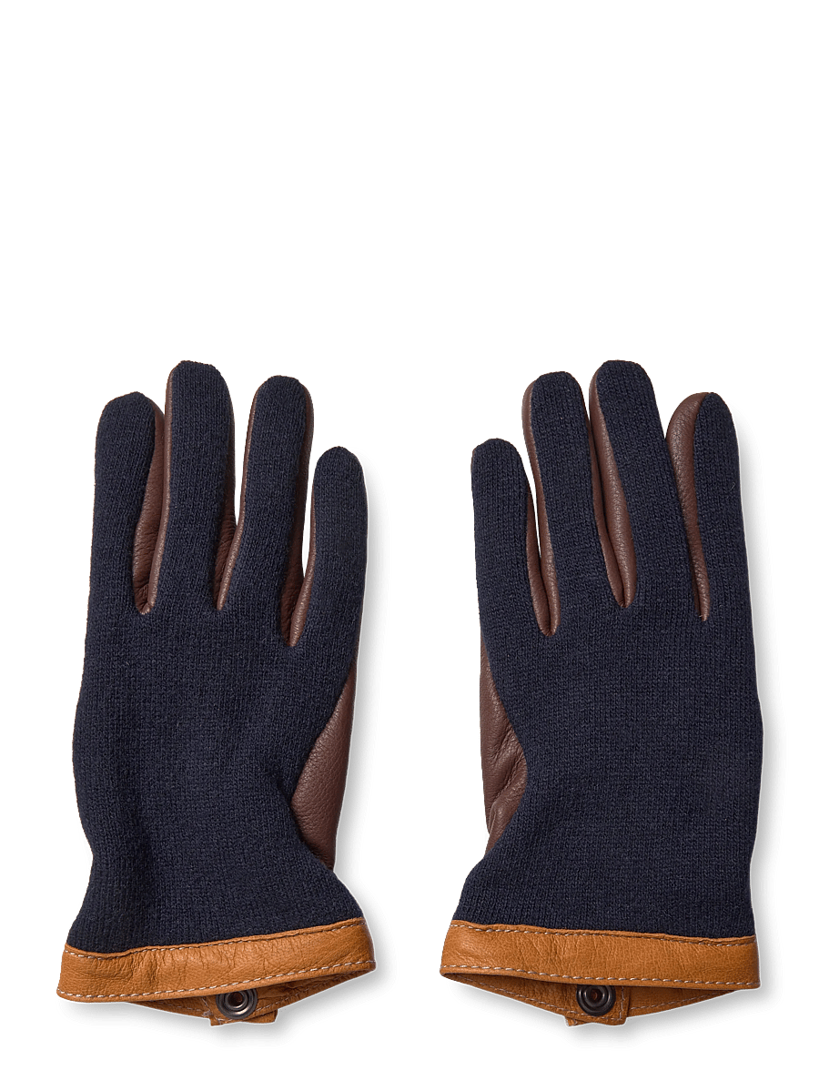 Hestra - Deerskin Wool Tricot - accessoarer - navy/chocolate - 2