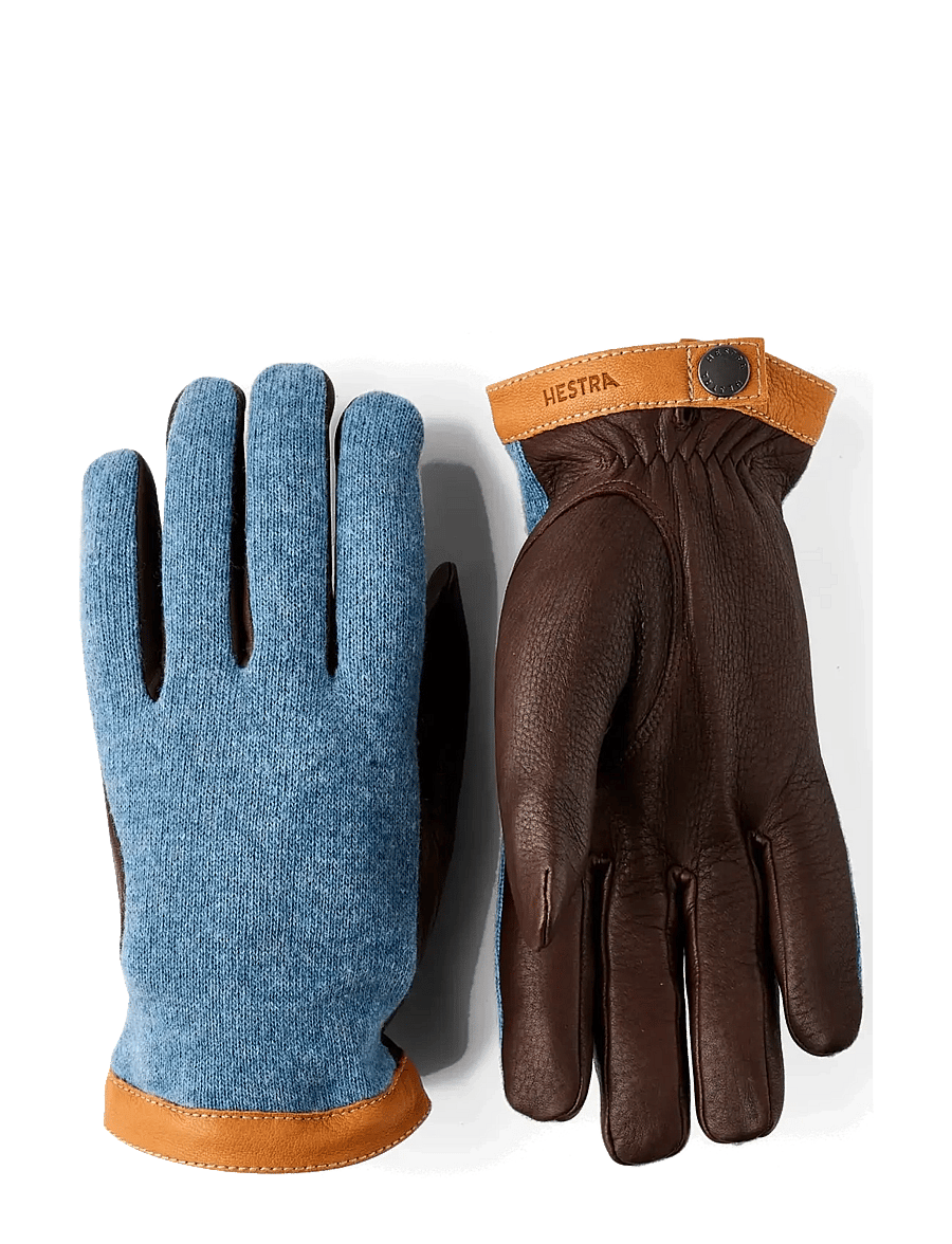 Hestra - Deerskin Wool Tricot - accessories - storm/chocolate - 1