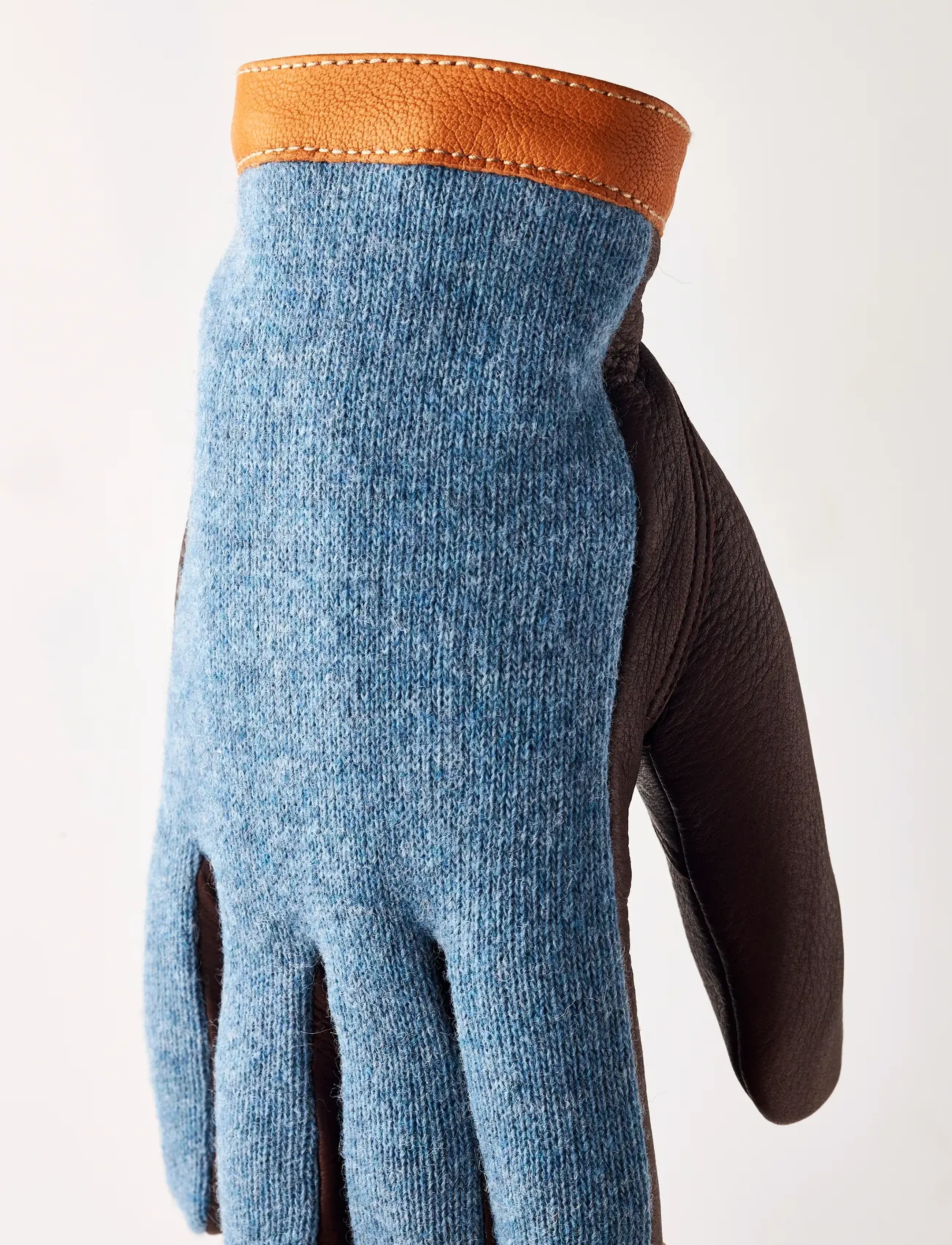 Hestra - Deerskin Wool Tricot - accessories - storm/chocolate - 0