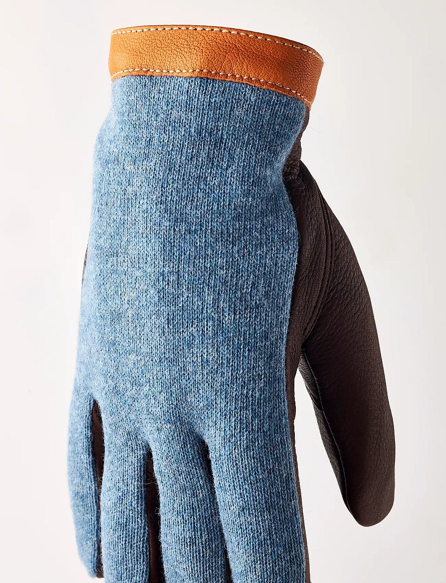 Hestra - Deerskin Wool Tricot - accessories - storm/chocolate - 0