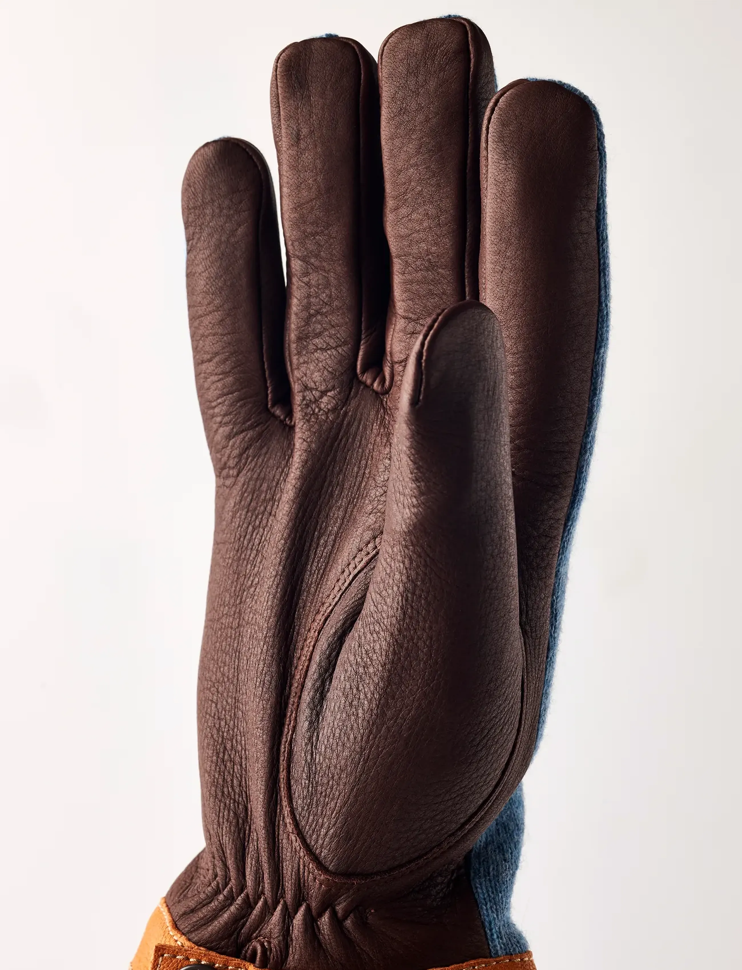 Hestra - Deerskin Wool Tricot - accessories - storm/chocolate - 3