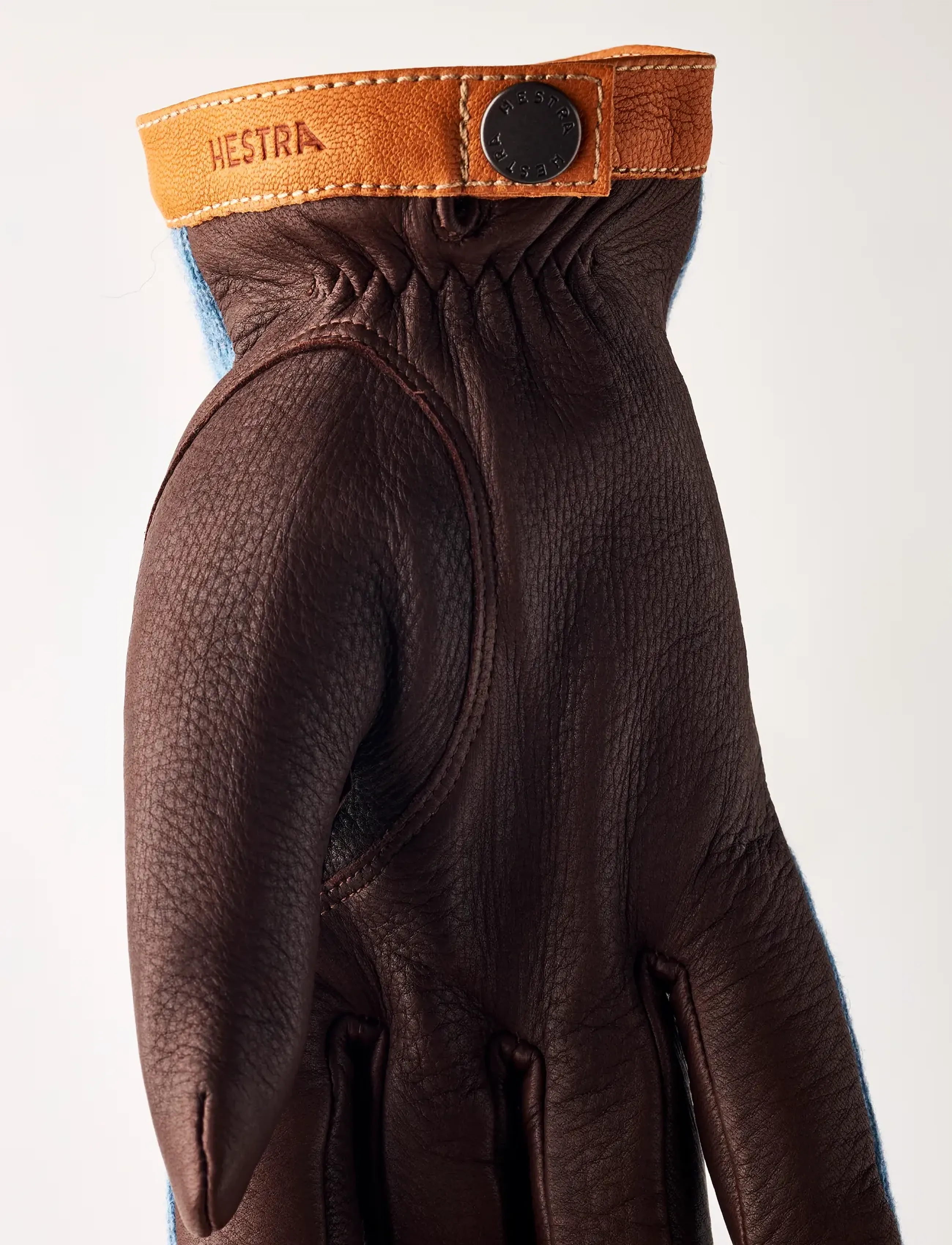 Hestra - Deerskin Wool Tricot - accessories - storm/chocolate - 4
