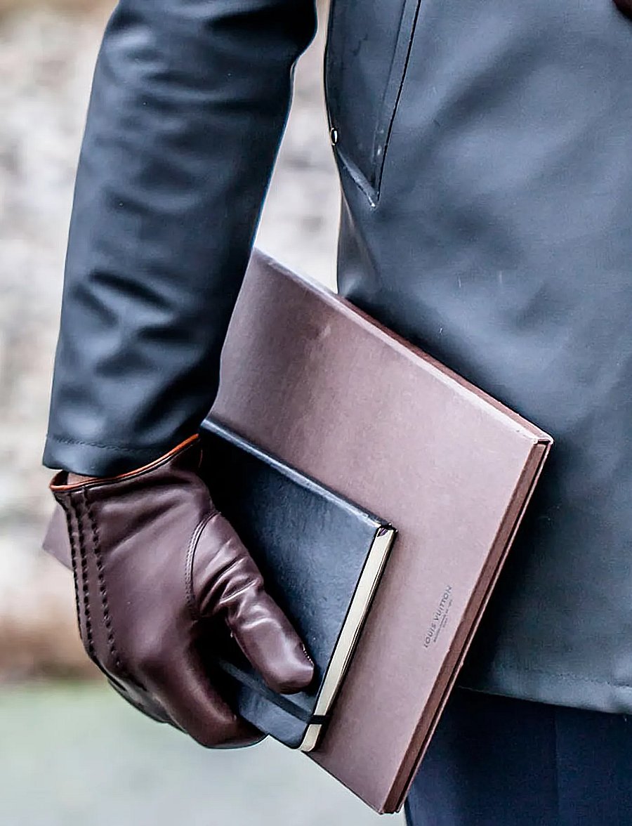 Hestra - William - fingerhandsker - chestnut - 0