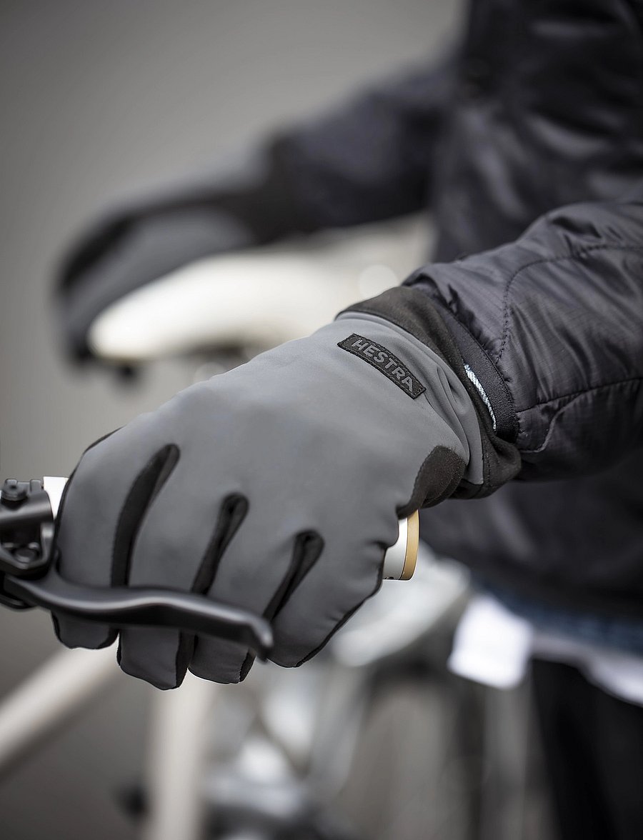 Hestra - Mason Dark grey/Black - fingerhandschuhe - dark grey/black - 0