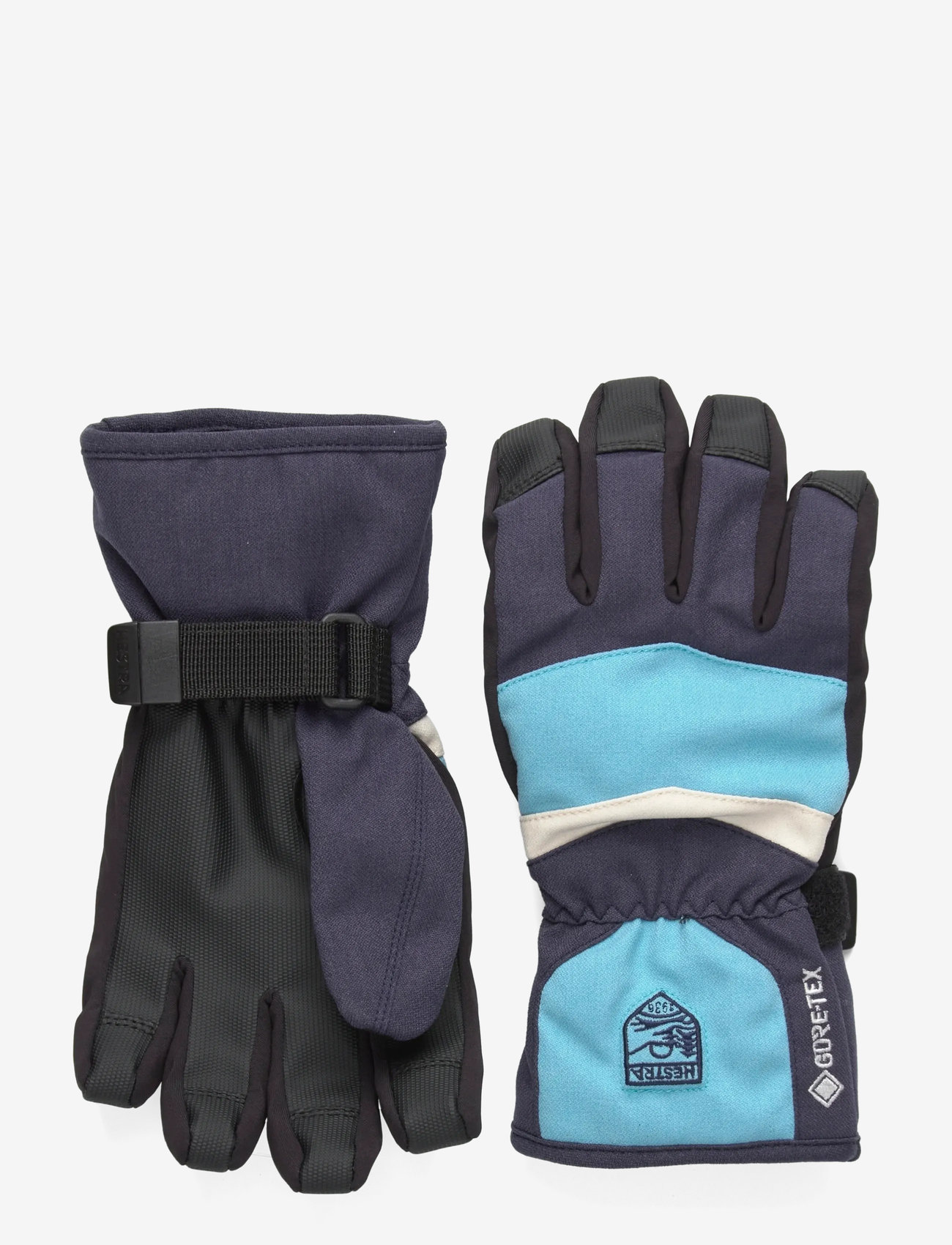 Hestra - Gore-Tex Atlas Jr - 5 finger Black - navy - 0