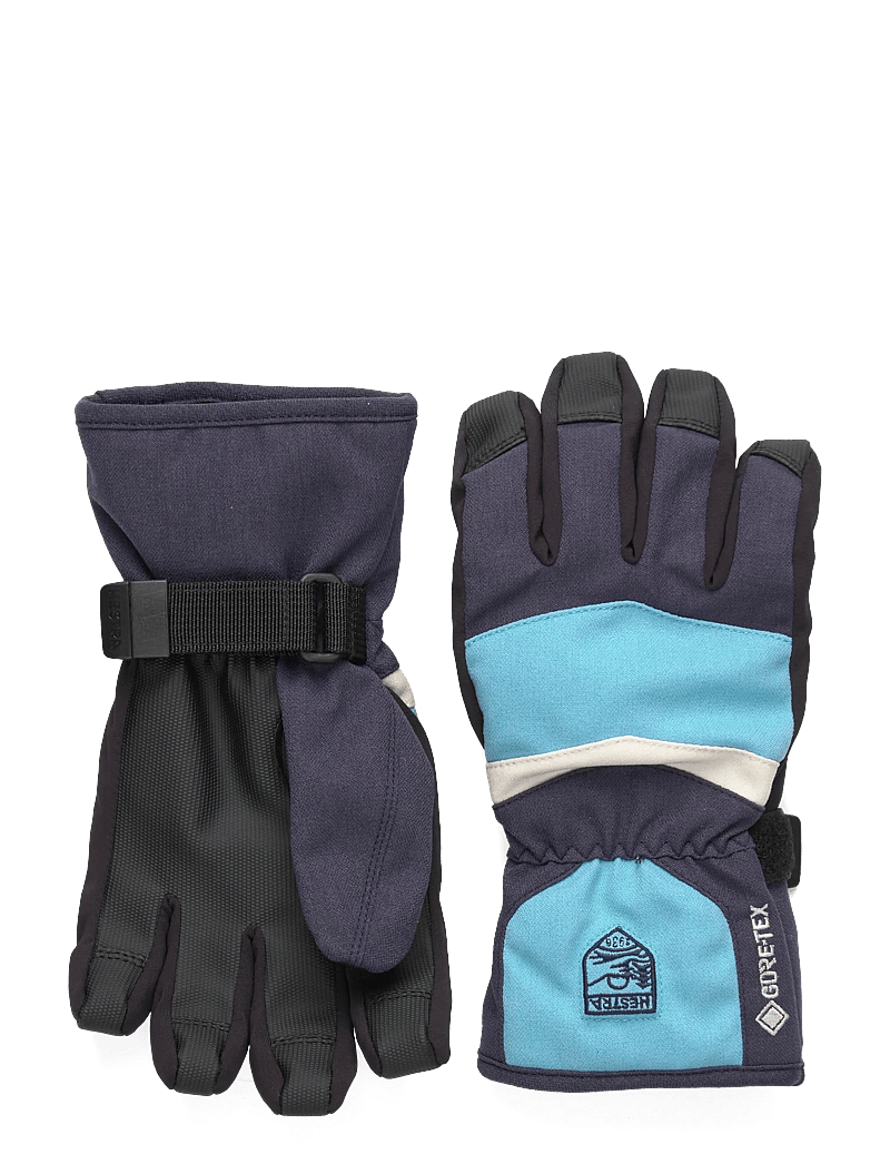 Hestra - Gore-Tex Atlas Jr - 5 finger Black - navy - 0