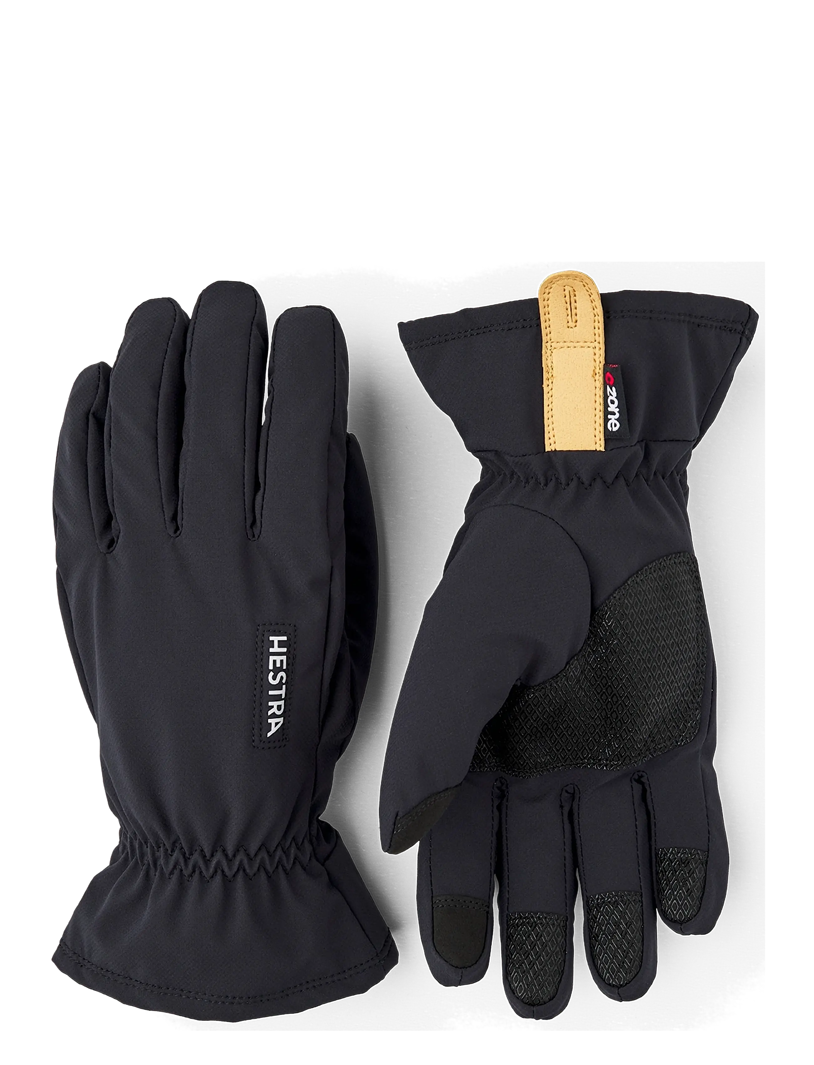HESTRA Czone Contact Pick Up - 5 Finger Schwarz - 6 - Damen