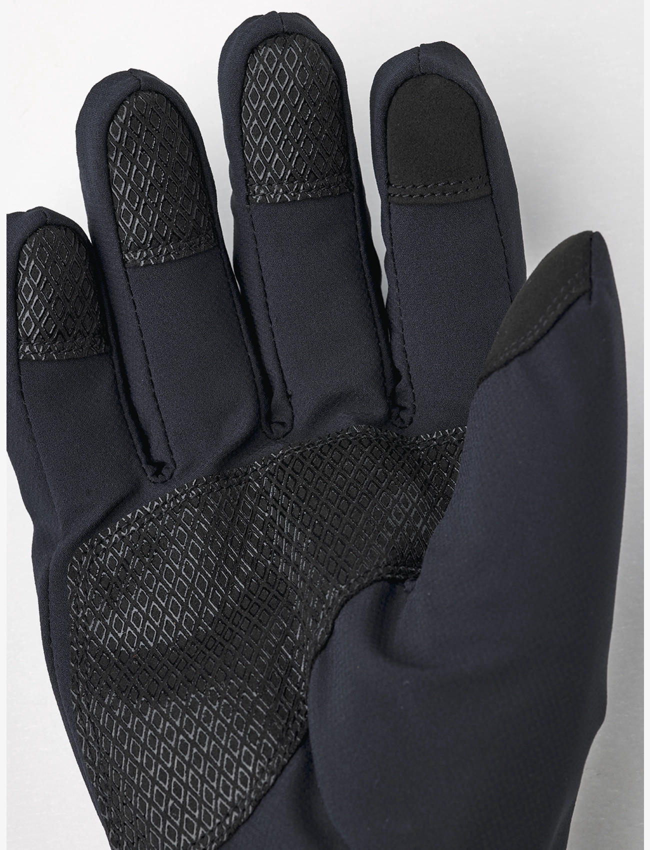 Hestra - CZone Contact Pick Up - 5 finger Black - fingervantar - black - 4