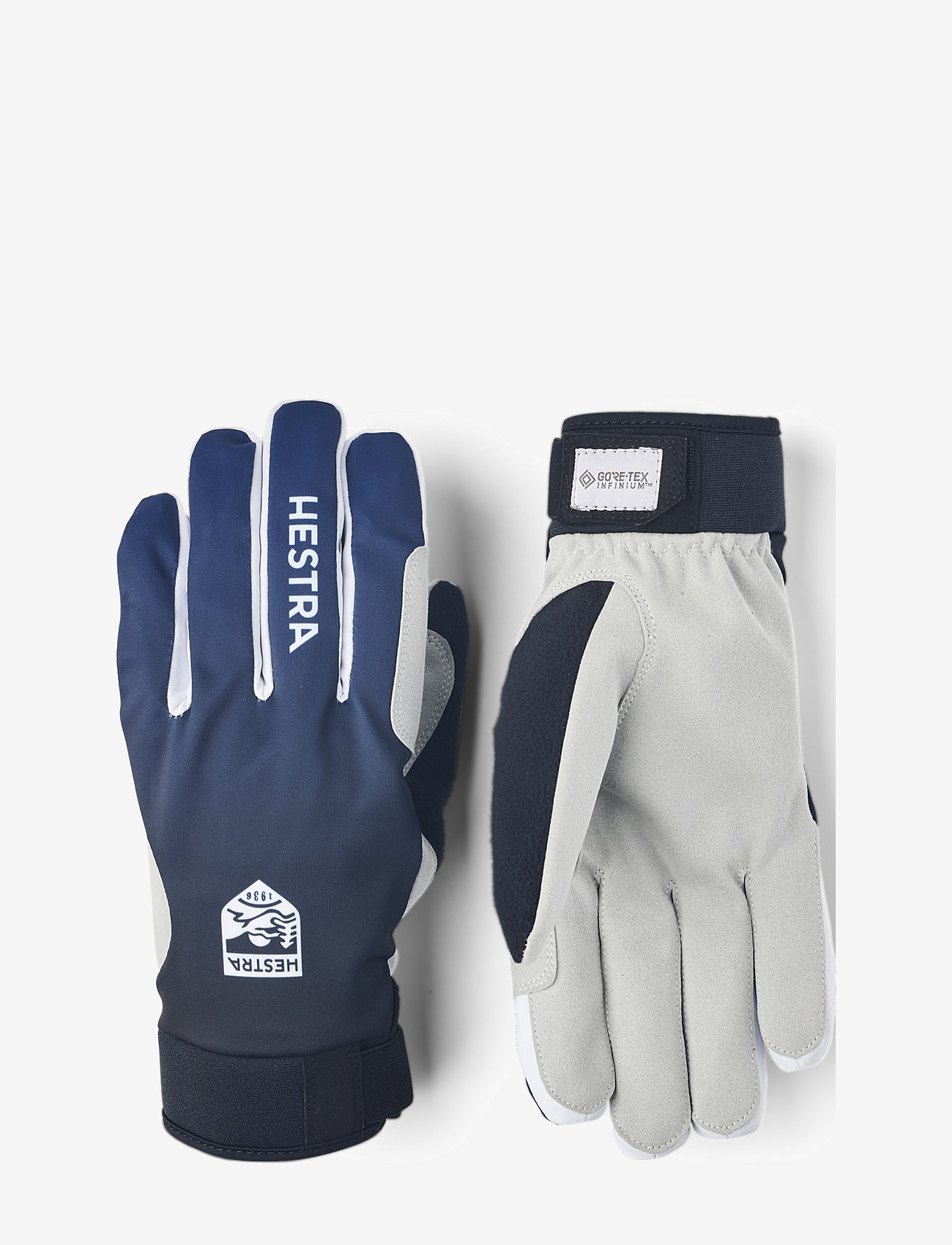 Hestra - XC Pace - 5 finger Dark grey - fingerhansker - navy - 0