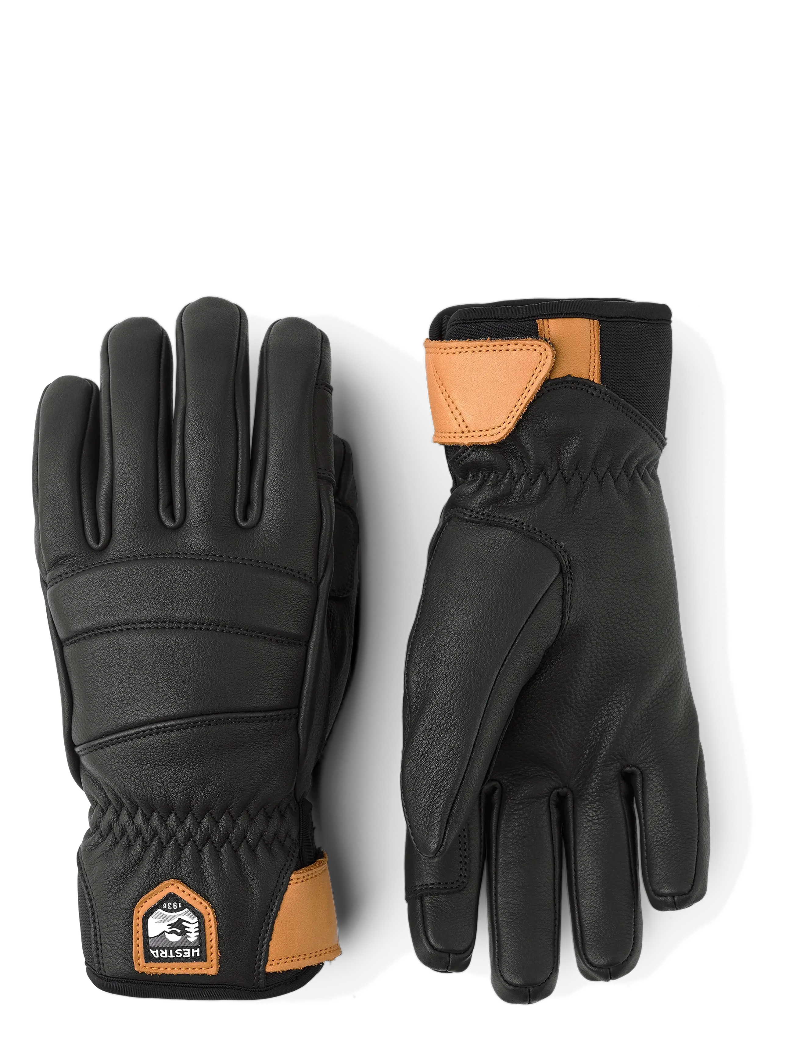 Hestra Women´s Fall Line - 5 finger Black - Inspiratsioon - BLACK / black