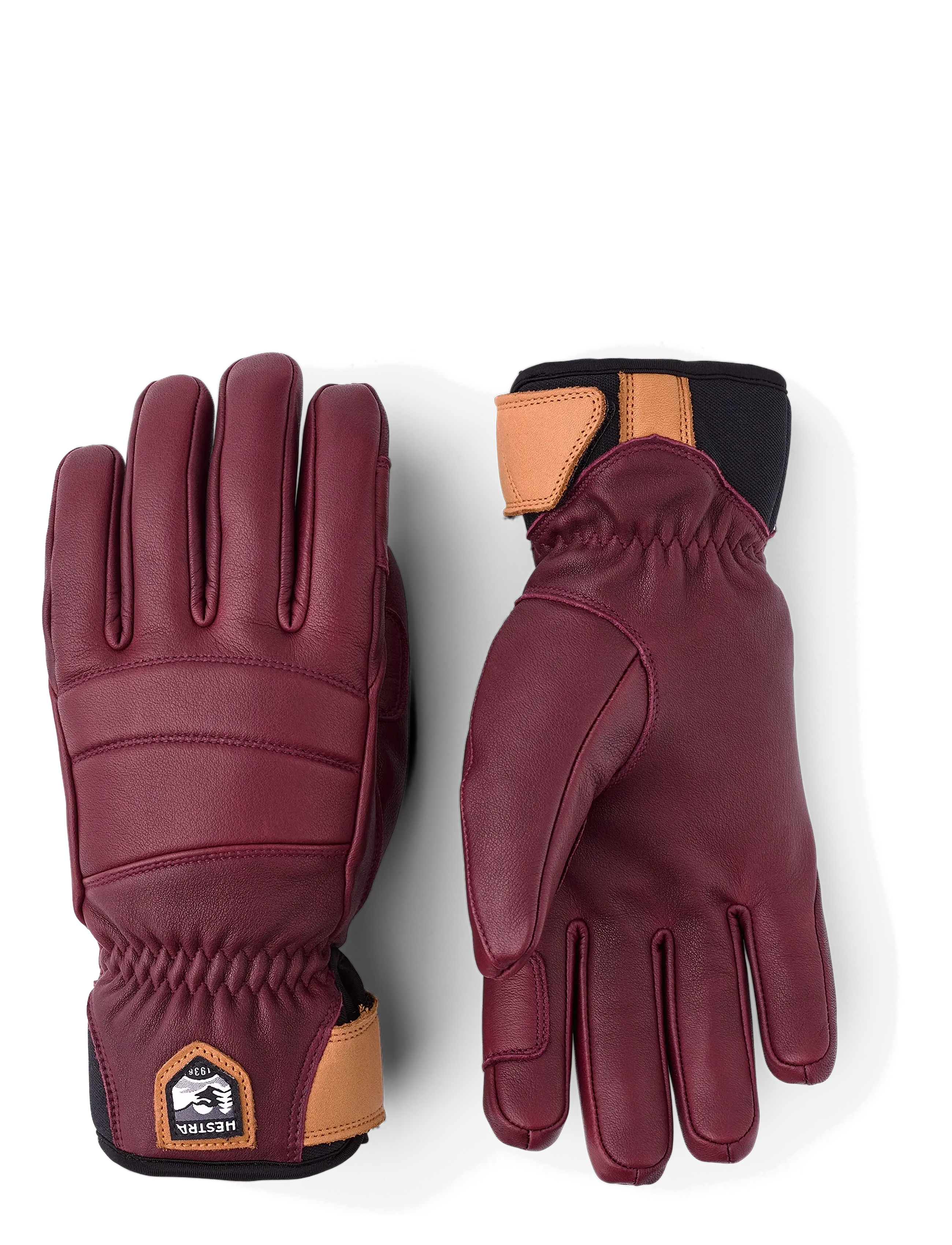 Hestra Women´s Fall Line - 5 finger Bordeaux - Hestra - BORDEAUX / brown
