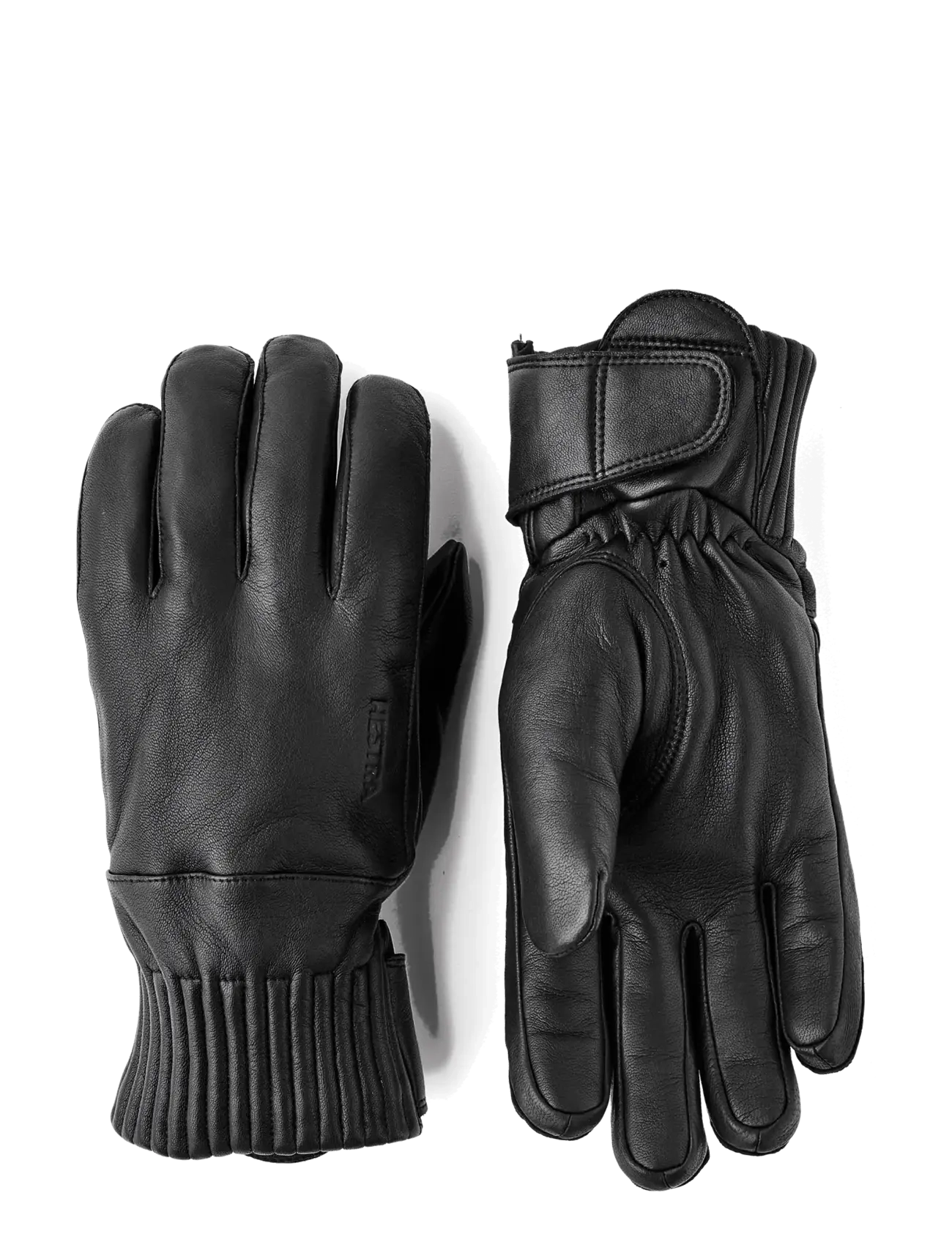 Hestra Idre Wool - 5 finger Black - Voir tout - BLACK / black