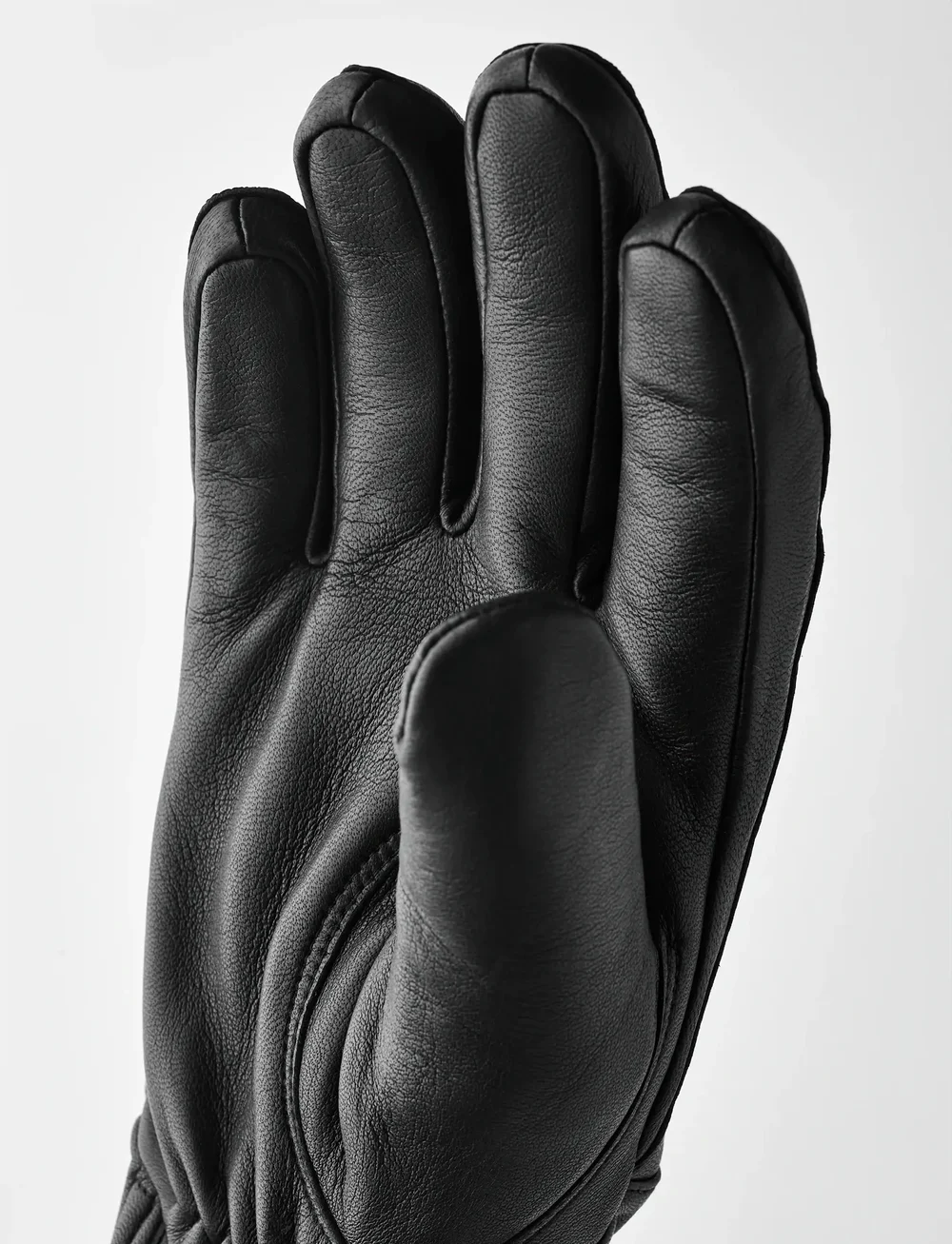 Hestra - Idre Wool - 5 finger Black - finger gloves - black - 1