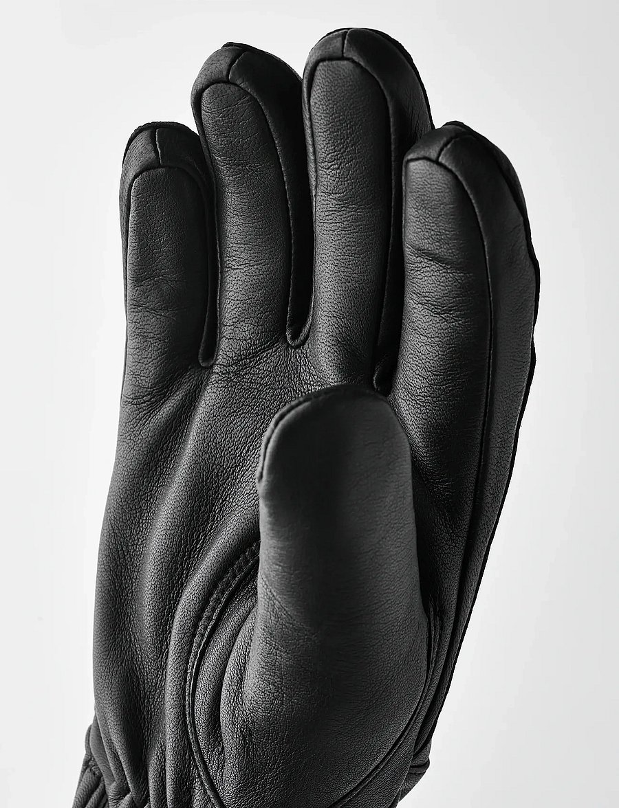Hestra - Idre Wool - 5 finger Brown - handsker - black - 1