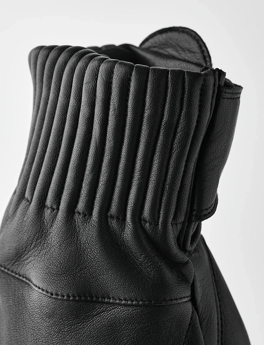Hestra - Idre Wool - 5 finger Brown - handsker - black - 2