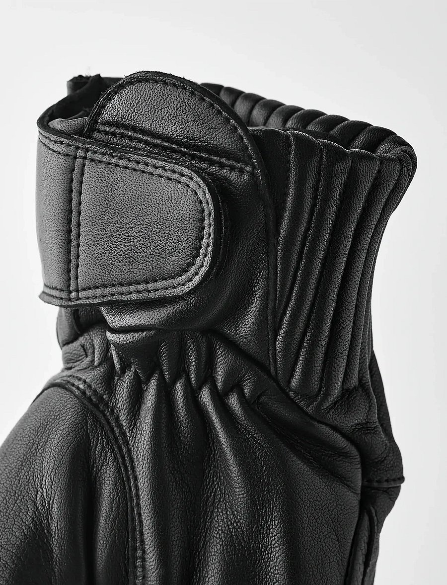 Hestra - Idre Wool - 5 finger Brown - handsker - black - 3