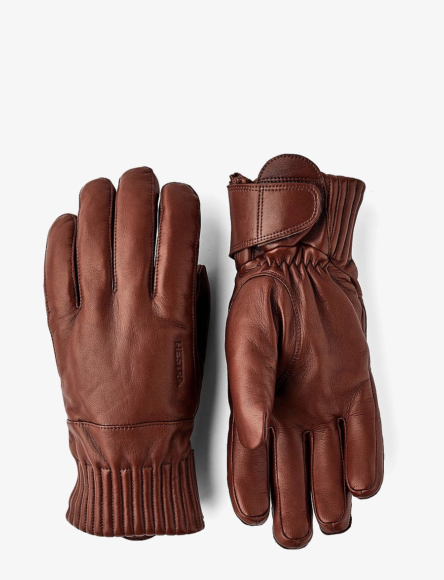 Hestra - Idre Wool - 5 finger - finger gloves - brown - 0