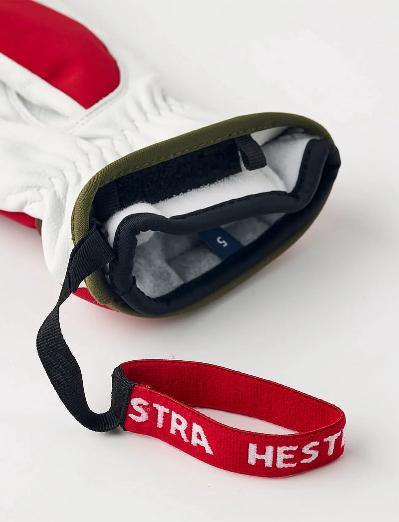 Hestra - Wakayama Jr - 5 finger Red - handsker - red - 3