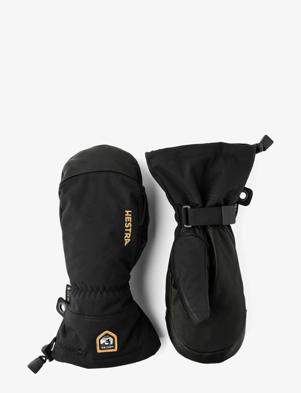 Hestra - Army Leather Gore-Tex - mitt Black/Black - luffer - black/black - 0