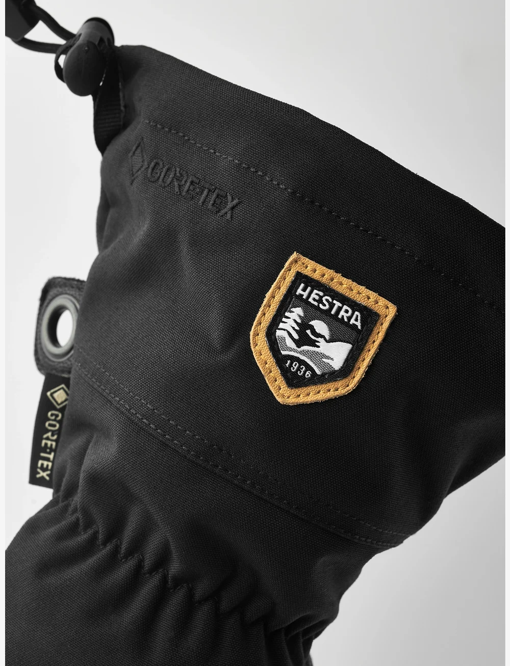 Hestra - Army Leather Gore-Tex - mitt Black/Black - luffer - black/black - 4