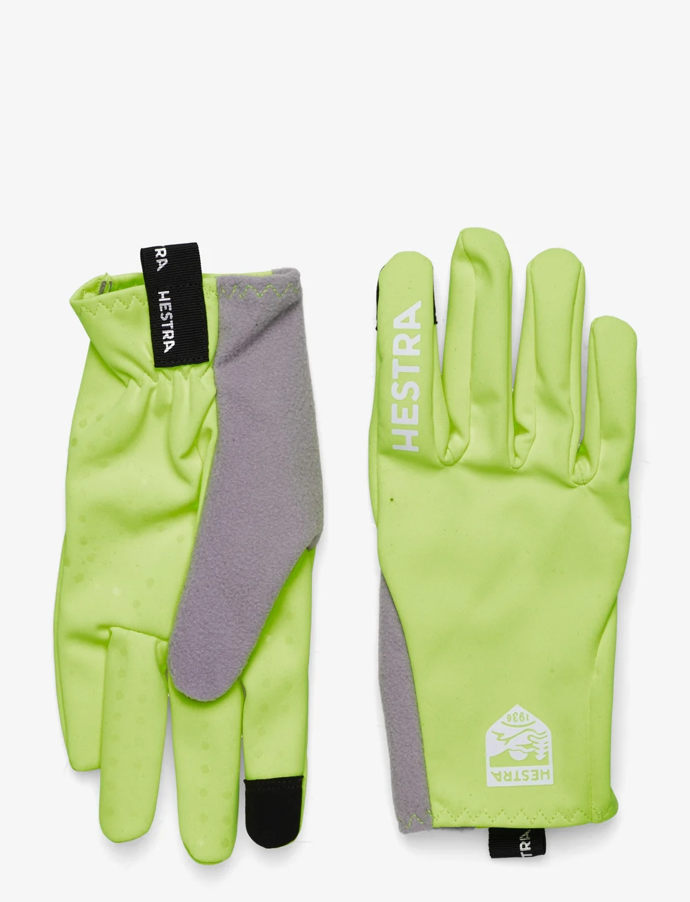 Hestra - Runners - 5 finger Cerise/Light red-9 - fingerhandsker - yellow high viz/yellow high viz - 0