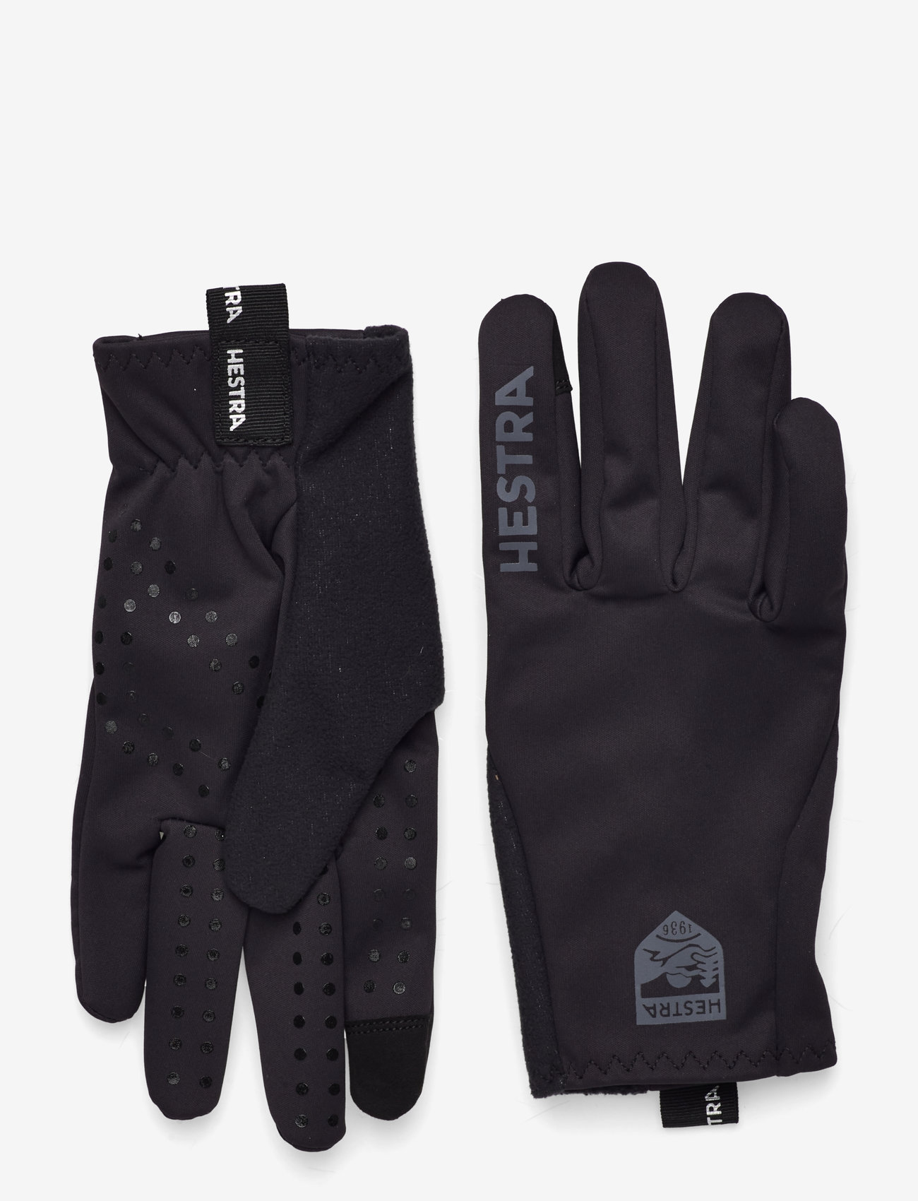 Hestra - Runners - 5 finger Black/Black - sõrmikud - black/black - 0