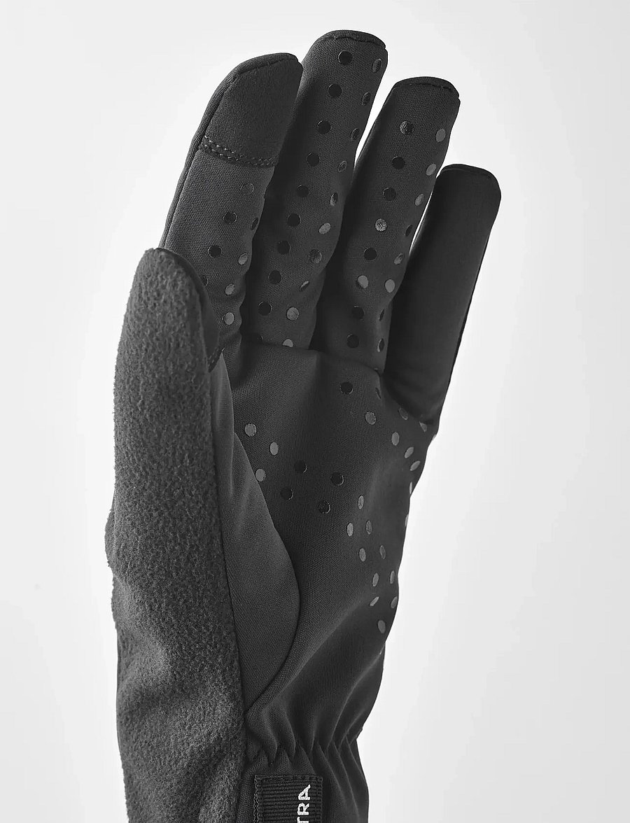 Hestra - Runners - 5 finger Yellow high viz/Yellow high viz-7 - fingervantar - black/black - 1