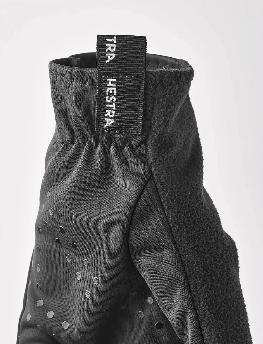 Hestra - Runners - 5 finger Yellow high viz/Yellow high viz-7 - fingervantar - black/black - 4