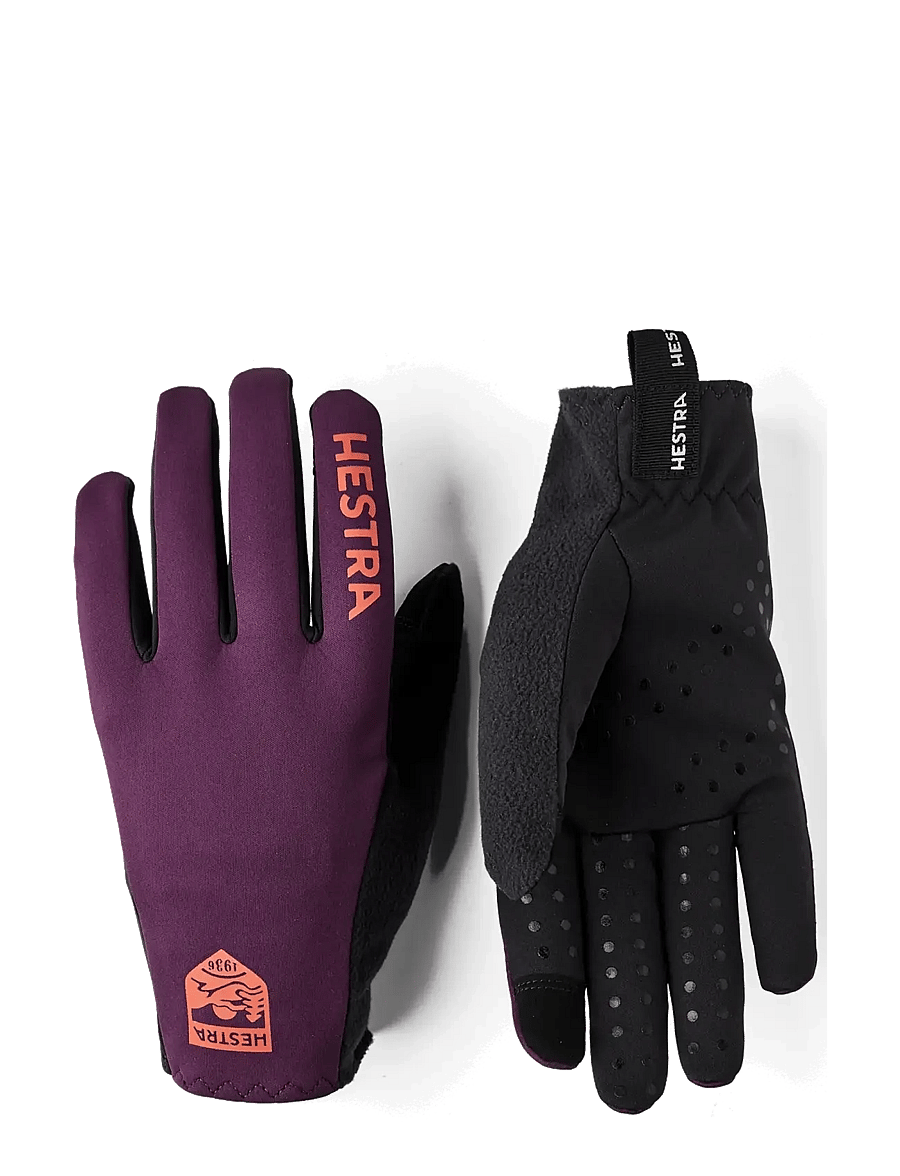 Hestra - Runners - 5 finger - fingerhandschuhe - plum/black - 0