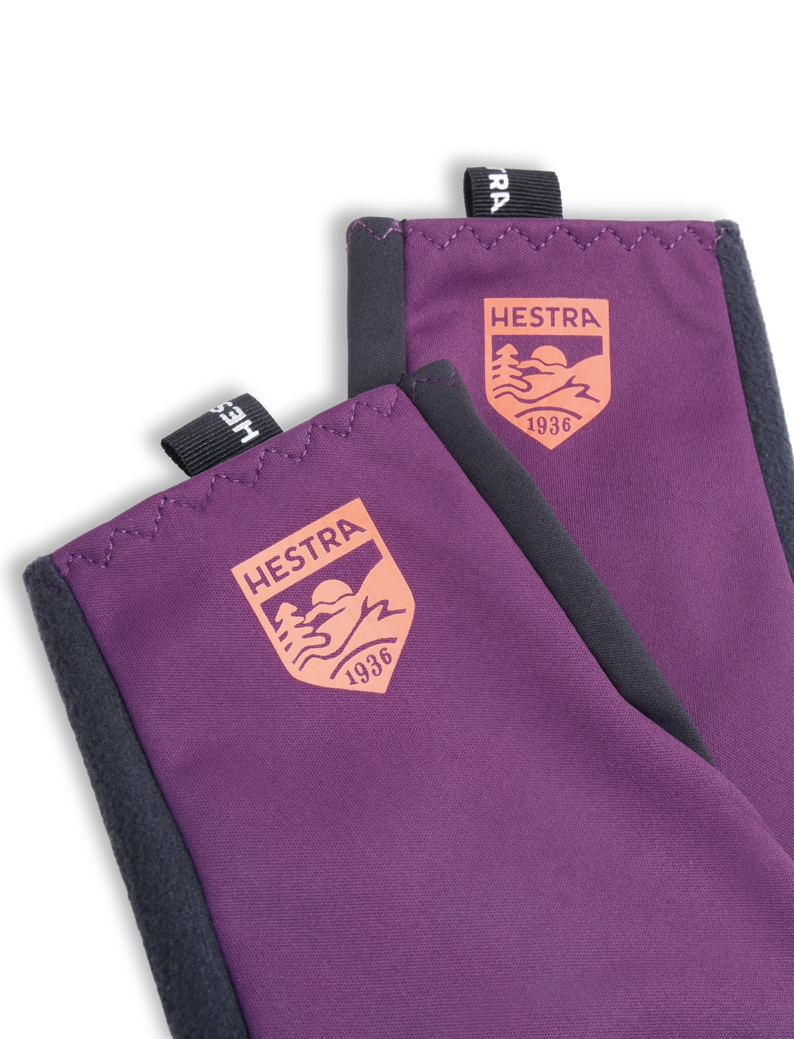 Hestra - Runners - 5 finger Yellow high viz/Yellow high viz-7 - fingerhandschuhe - plum/black - 2