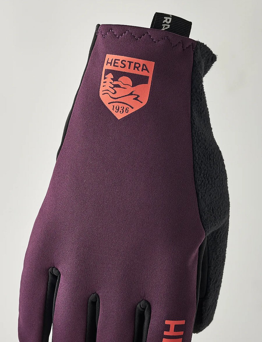 Hestra - Runners - 5 finger - fingerhandschuhe - plum/black - 3