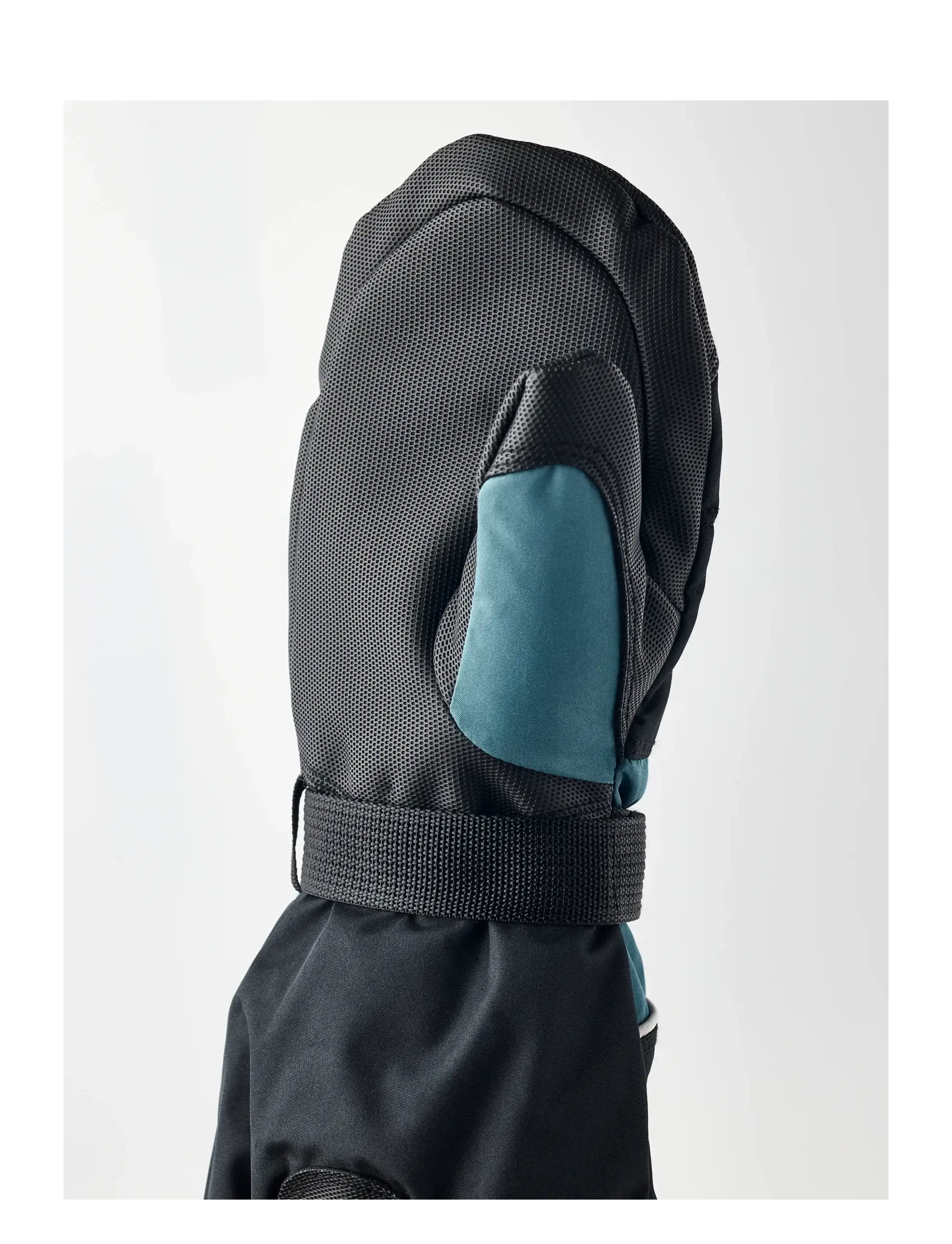 Hestra - Kids' CZone - mitt - black/petrol - 2