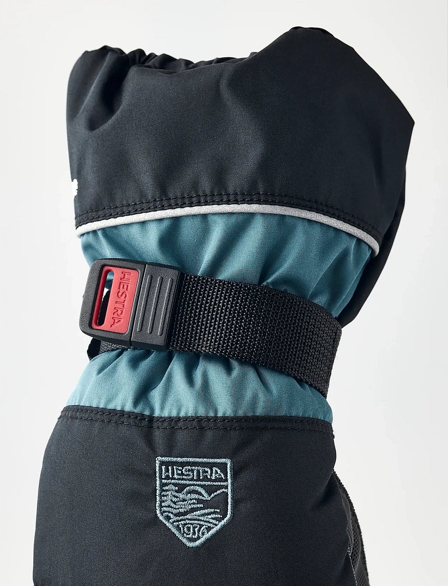 Hestra - Kids' CZone - mitt - black/petrol - 3