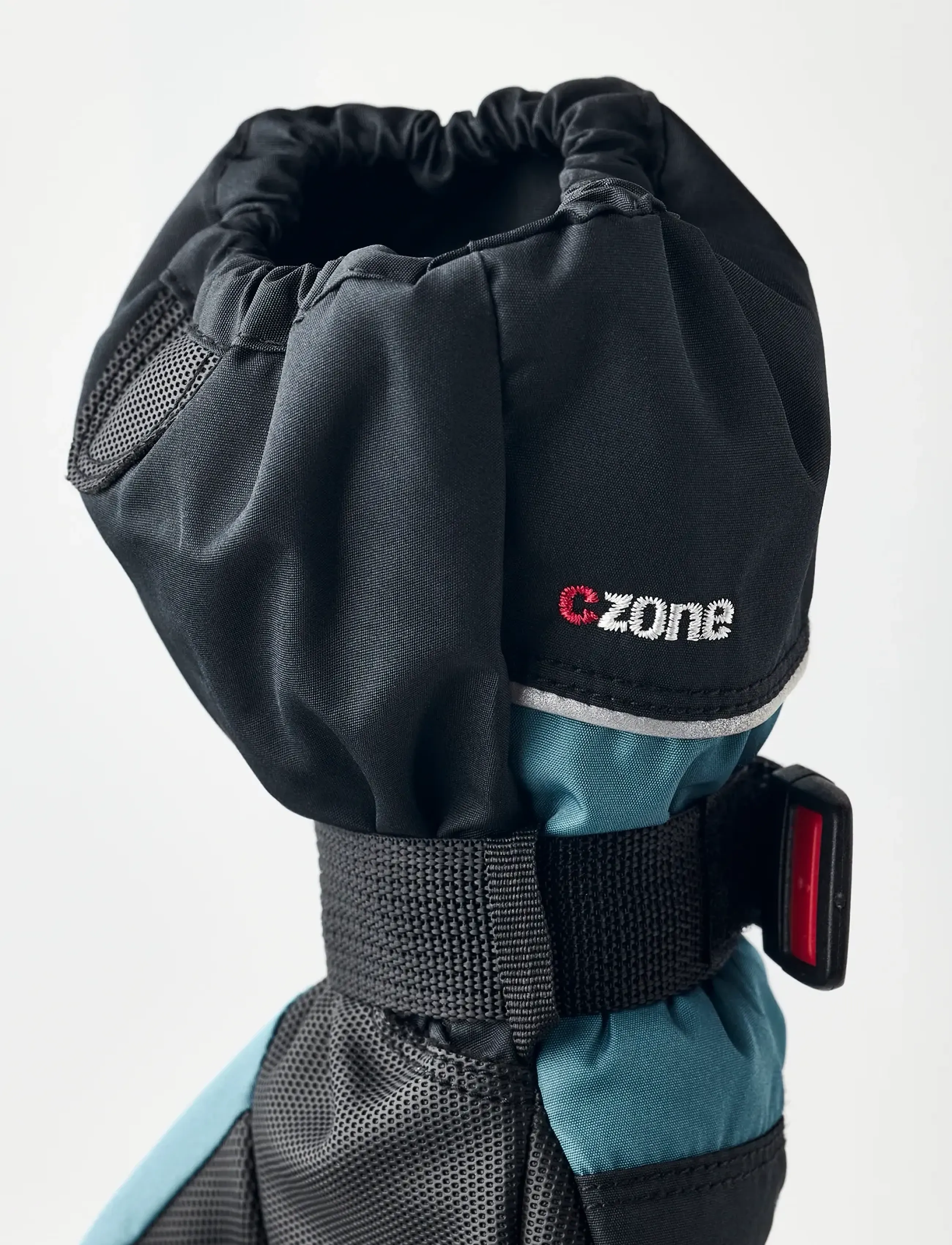 Hestra - Kids' CZone - mitt - black/petrol - 4