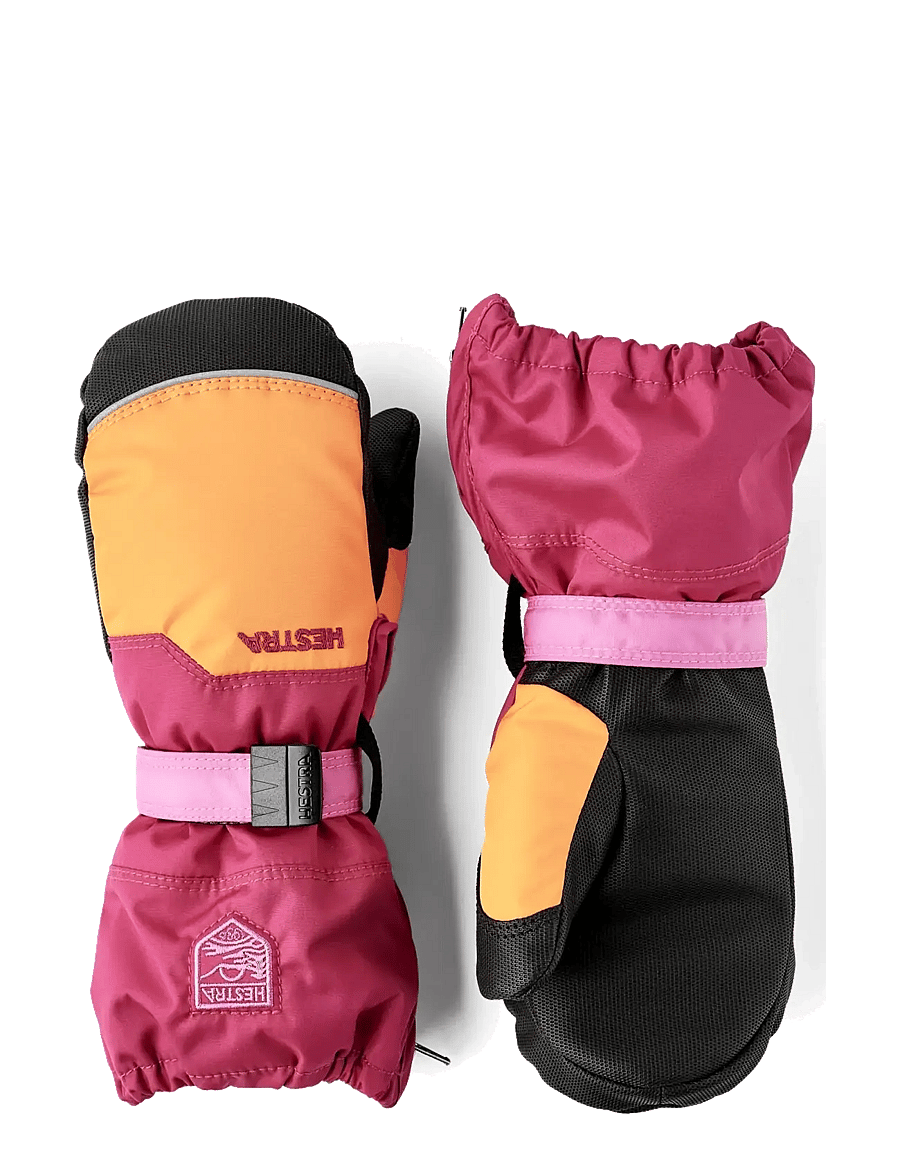 Hestra - Baby Zip - mitt - baby-handschuhe - orange/orchid - 1