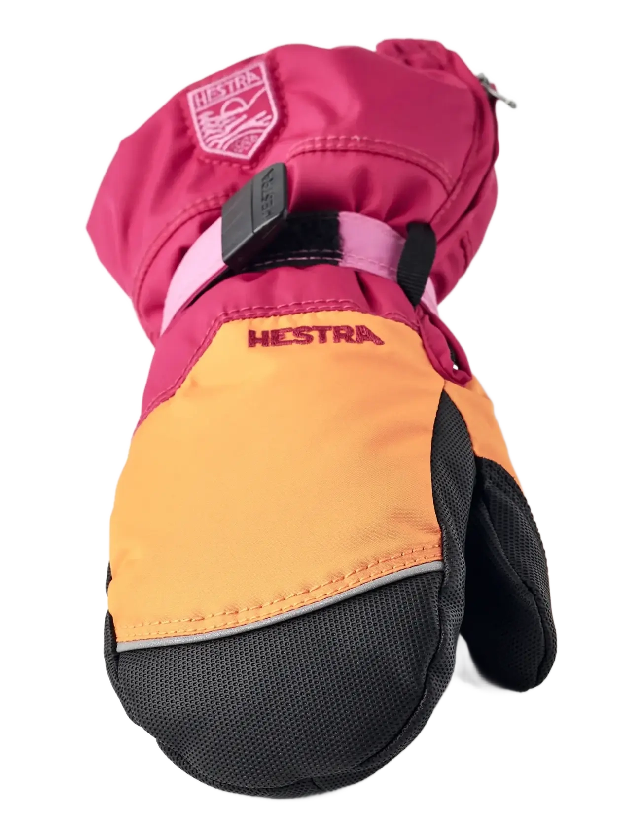 Hestra - Baby Zip - mitt - baby-handschuhe - orange/orchid - 2