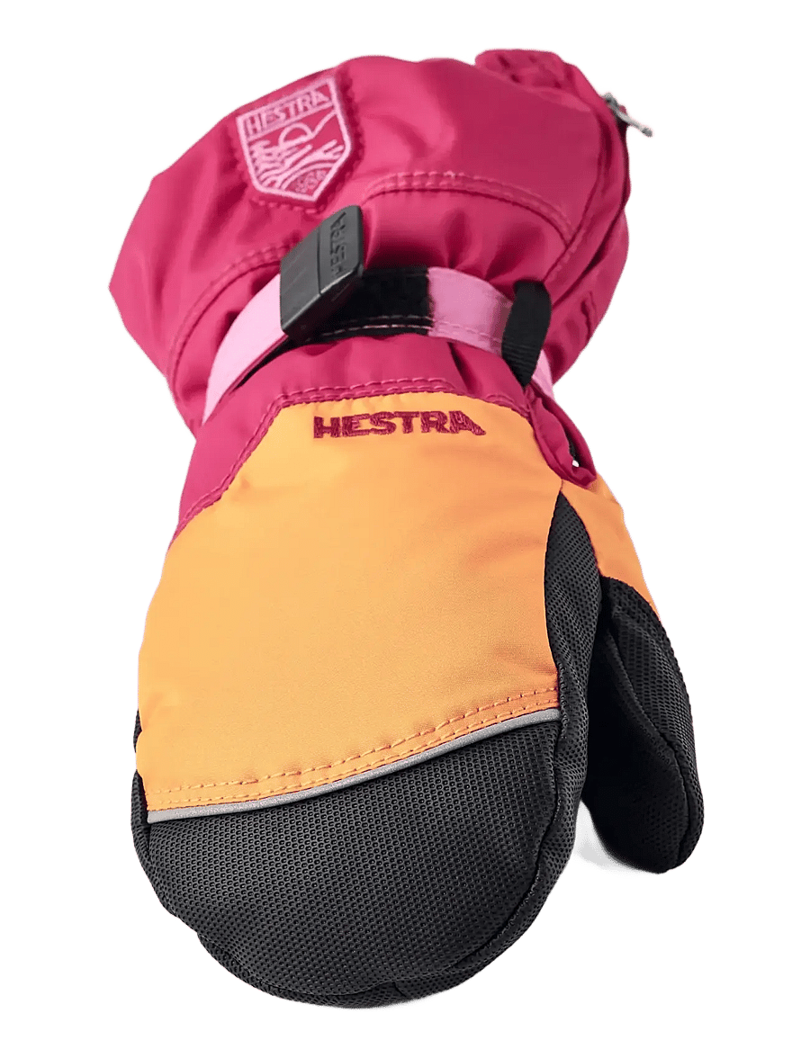 Hestra - Baby Zip - mitt - baby-handschuhe - orange/orchid - 2