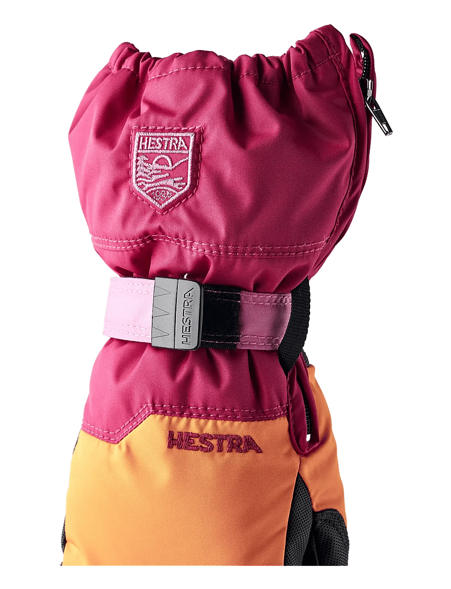 Hestra - Baby Zip - mitt - baby-handschuhe - orange/orchid - 3