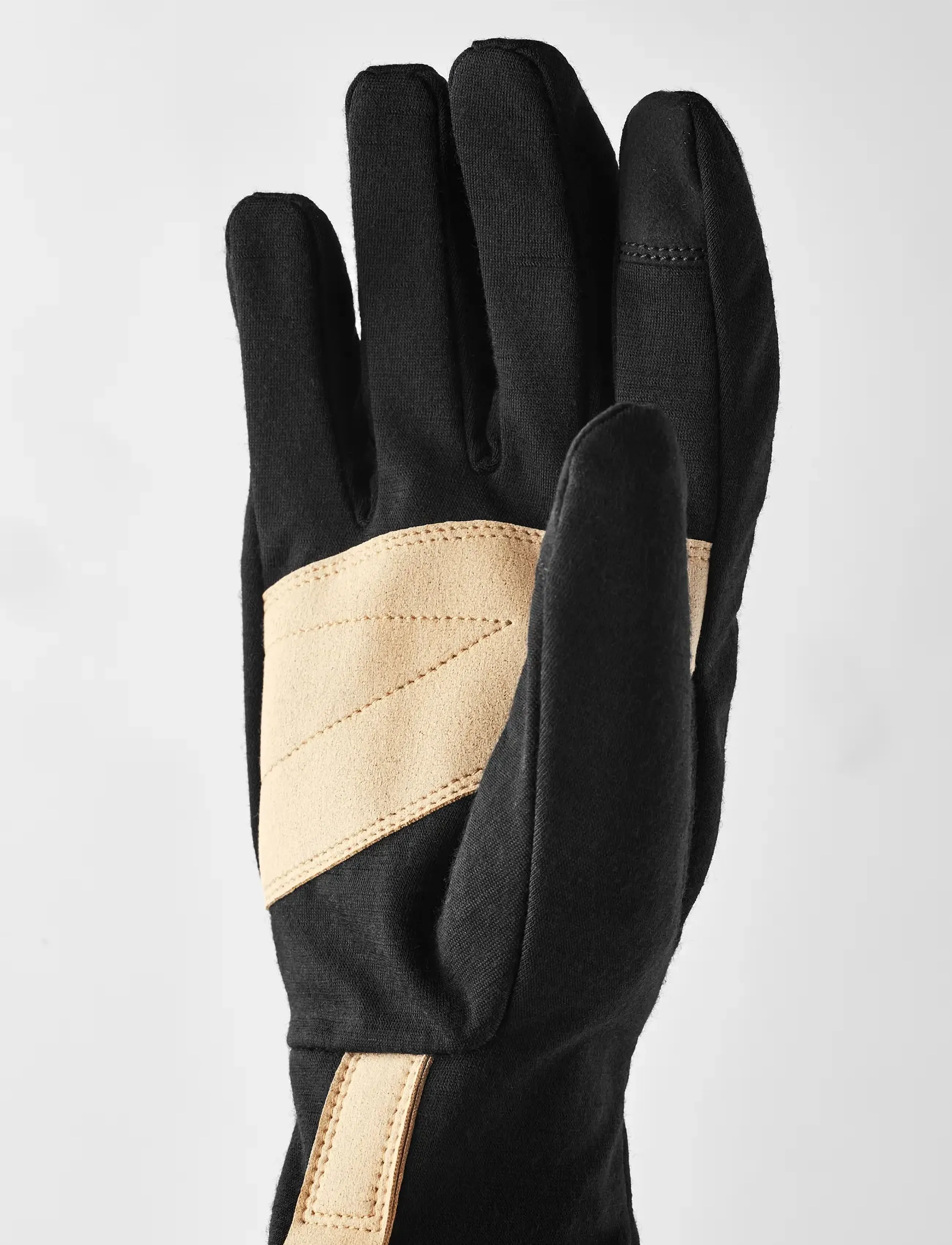 Hestra - Windwool Merino Liner - 5 finger - finger gloves - black - 2