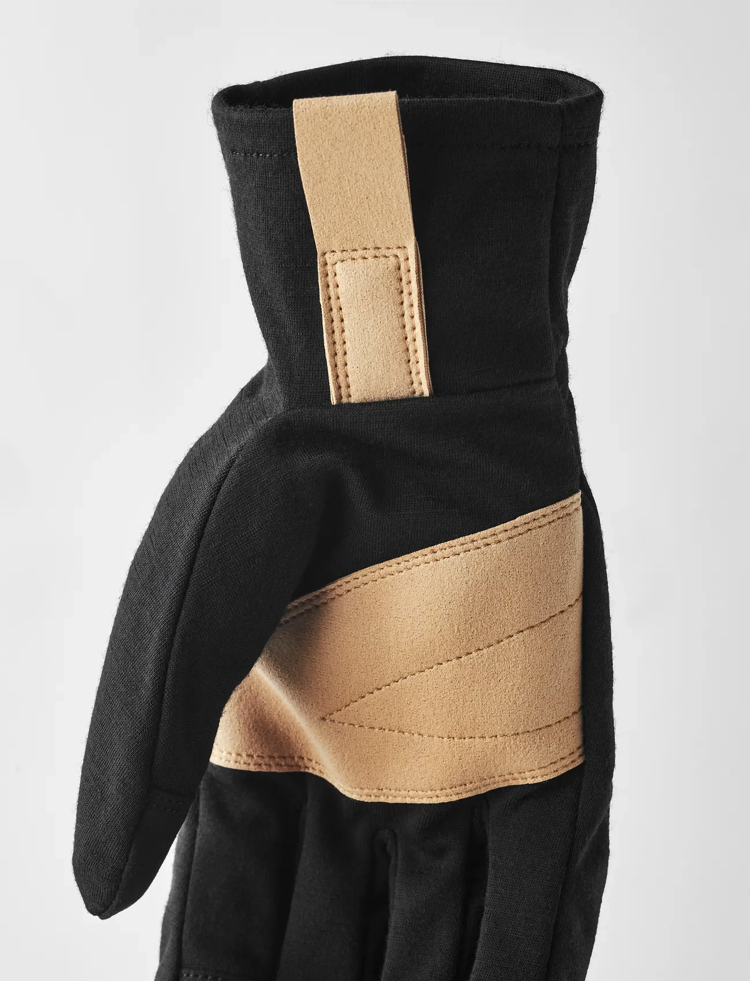 Hestra - Windwool Merino Liner - 5 finger - finger gloves - black - 4