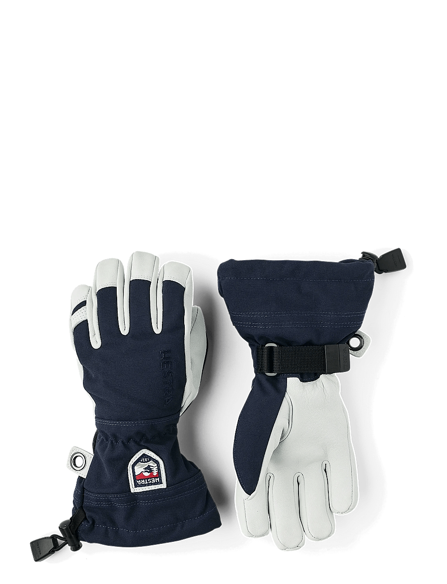 Hestra - Army Leather Heli Ski Jr. - 5 finger - regen-handschuhe - navy - 1
