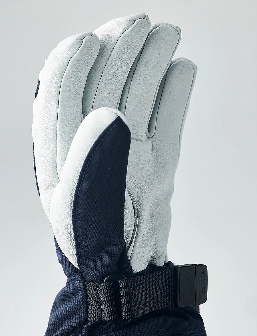 Hestra - Army Leather Heli Ski Jr. - 5 finger - regen-handschuhe - navy - 0