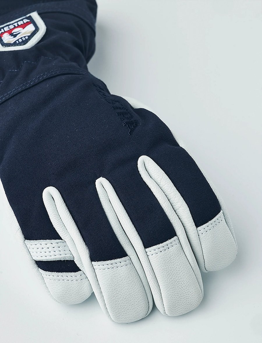 Hestra - Army Leather Heli Ski Jr. - 5 finger - regen-handschuhe - navy - 2