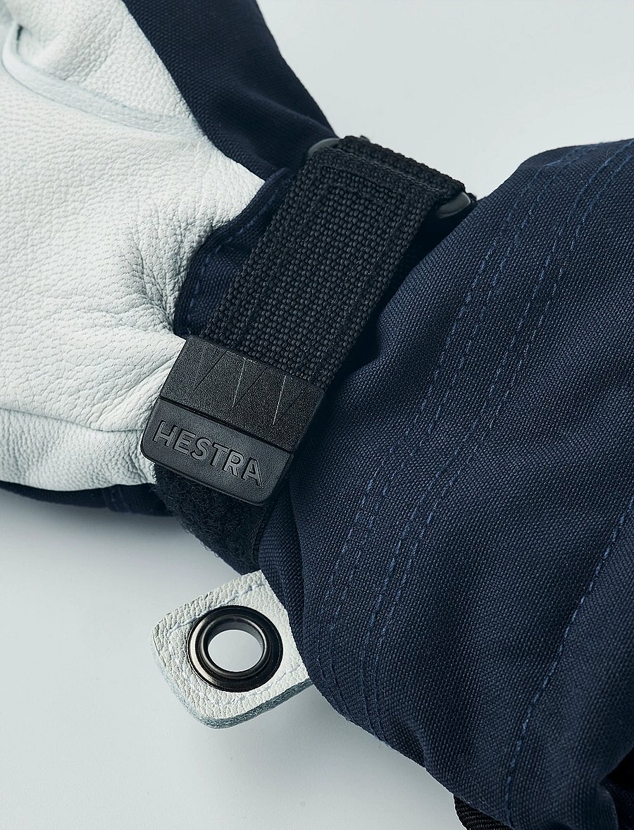 Hestra - Army Leather Heli Ski Jr. - 5 finger - regen-handschuhe - navy - 5