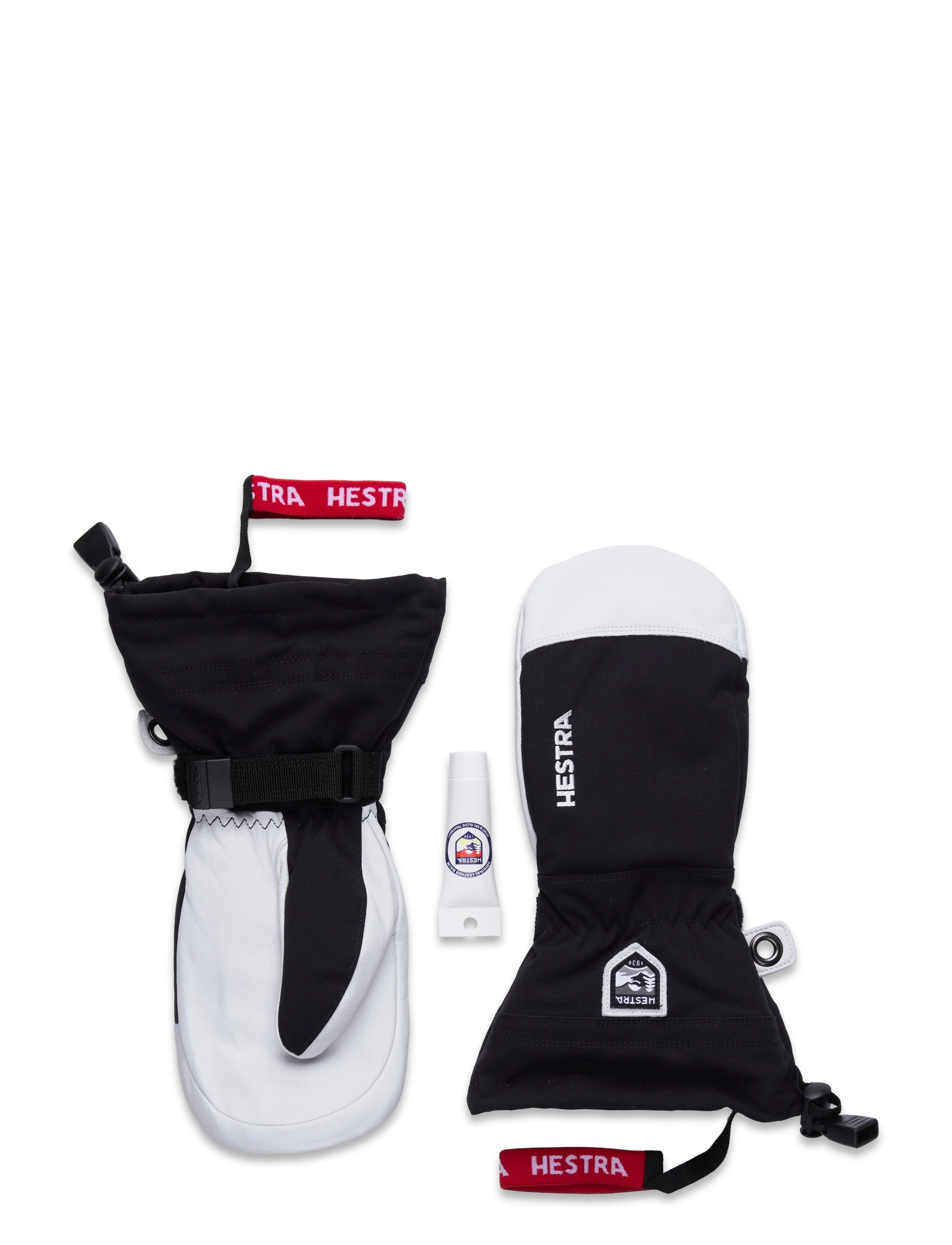 Army Leather Heli Ski Jr. - mitt Navy - BLACK